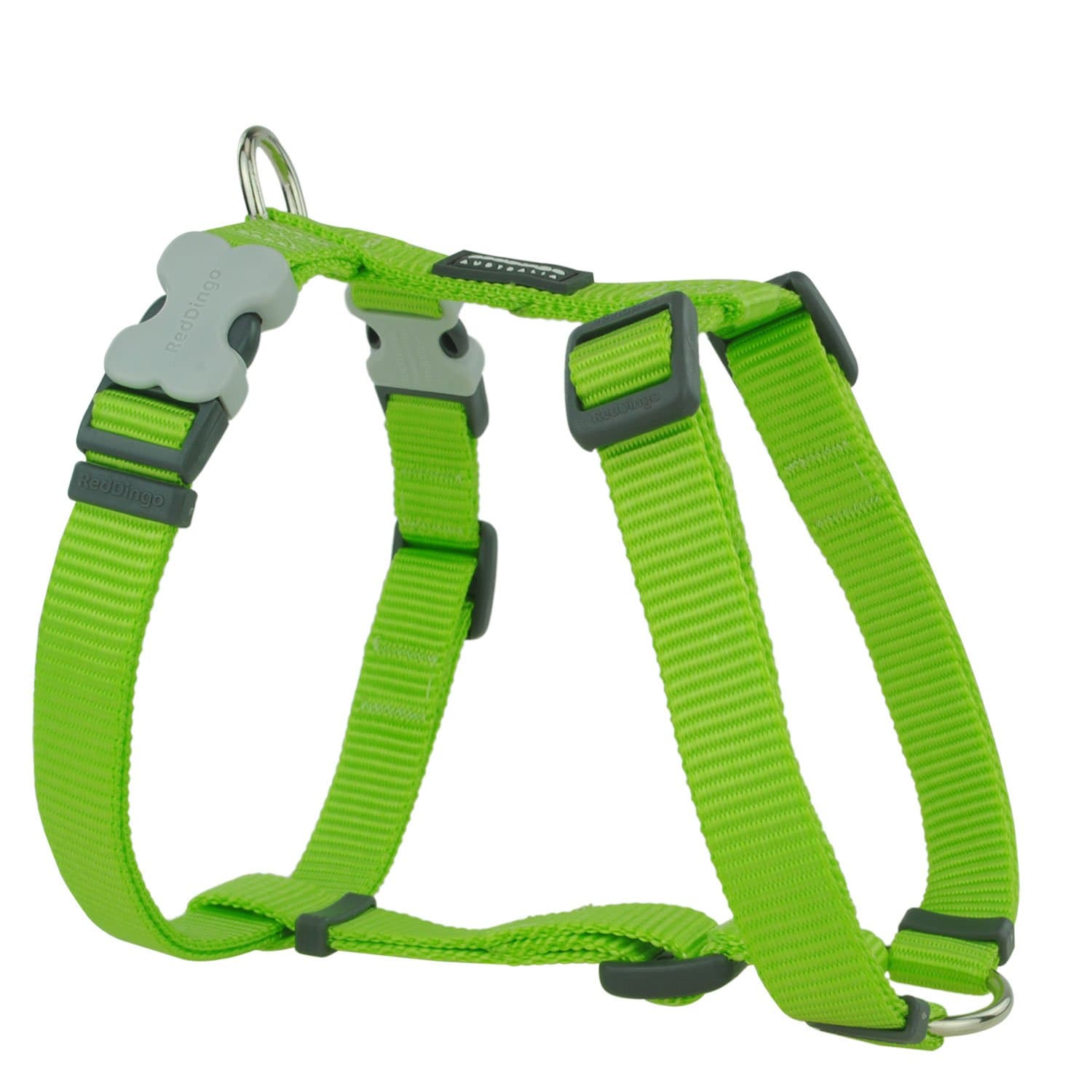Classic Dog Harness Plain, Lime Green, Small 15mm