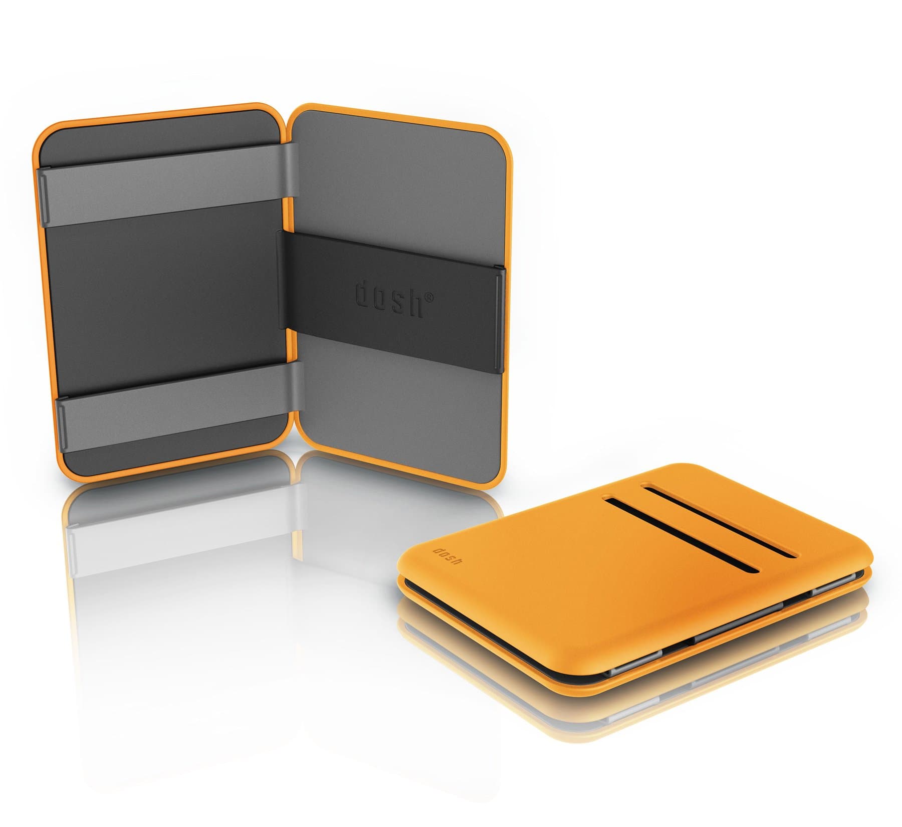 DOSH Compact Designer Magic Flip Wallet - Kung Fu (Grey/Yellow)