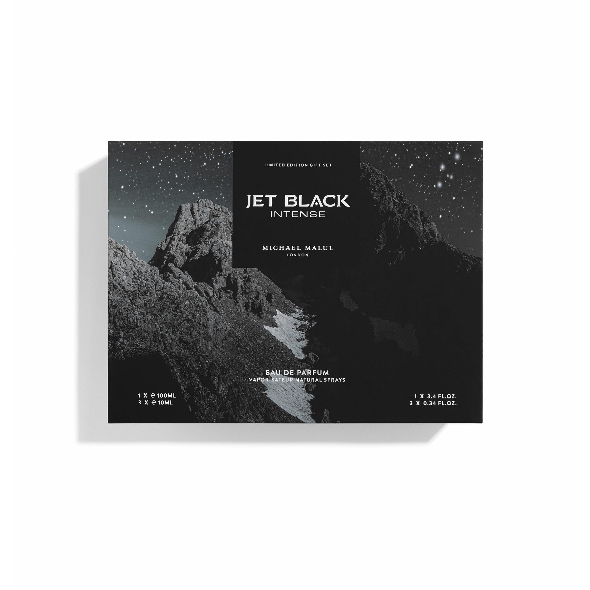 - Jet Black Intense Eau de Parfum Gift Set - 100ml | 10ml