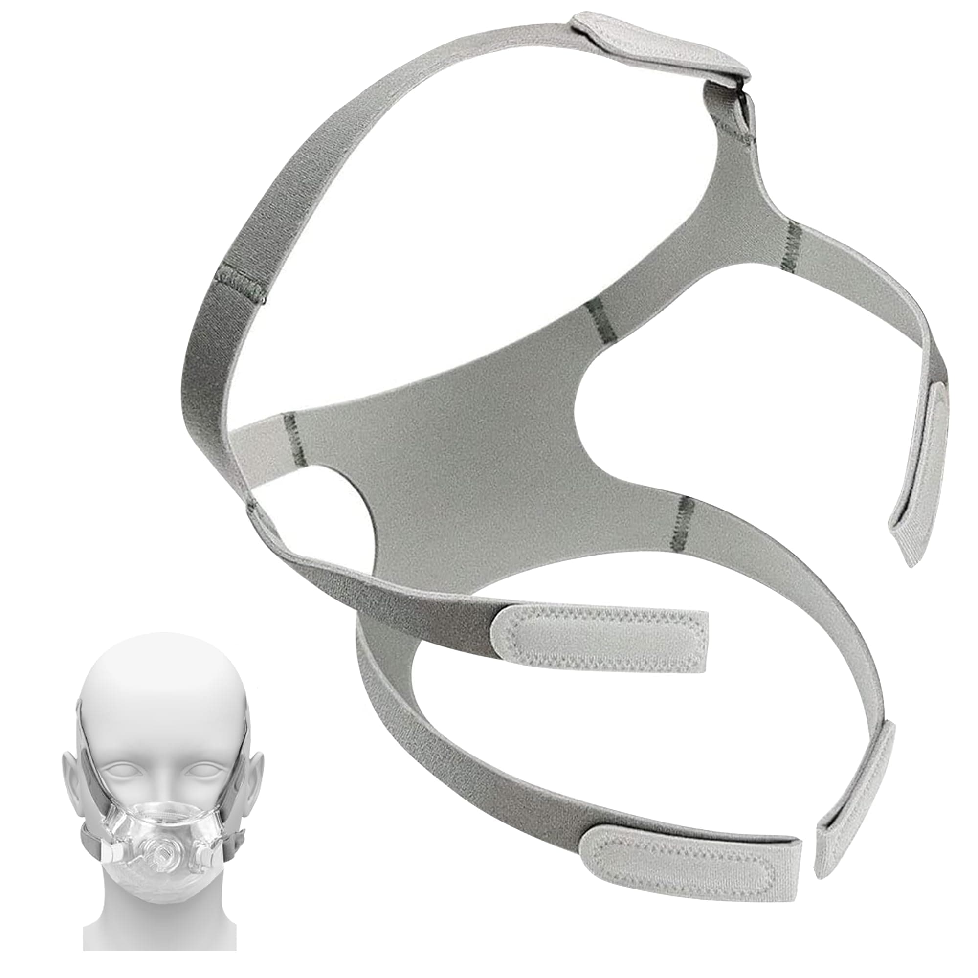 CP-AP Headgear Strap Replacement for Am.ara View Headgear, Phil.IPS Respironics CP-AP Headgear with Solid Vel-cro|Standard Size