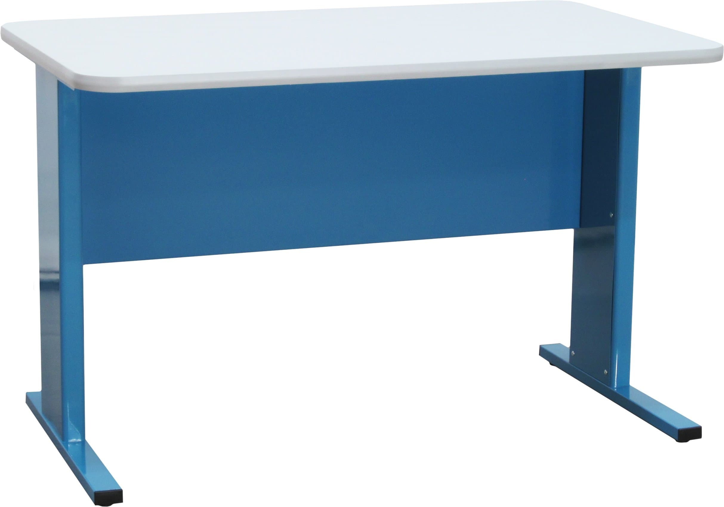 ApeCo BlueJay Workbench ESD Anti Static Laminate Workstation, 1000 lb Capacity, 30" x 57", Blue Frame White Top
