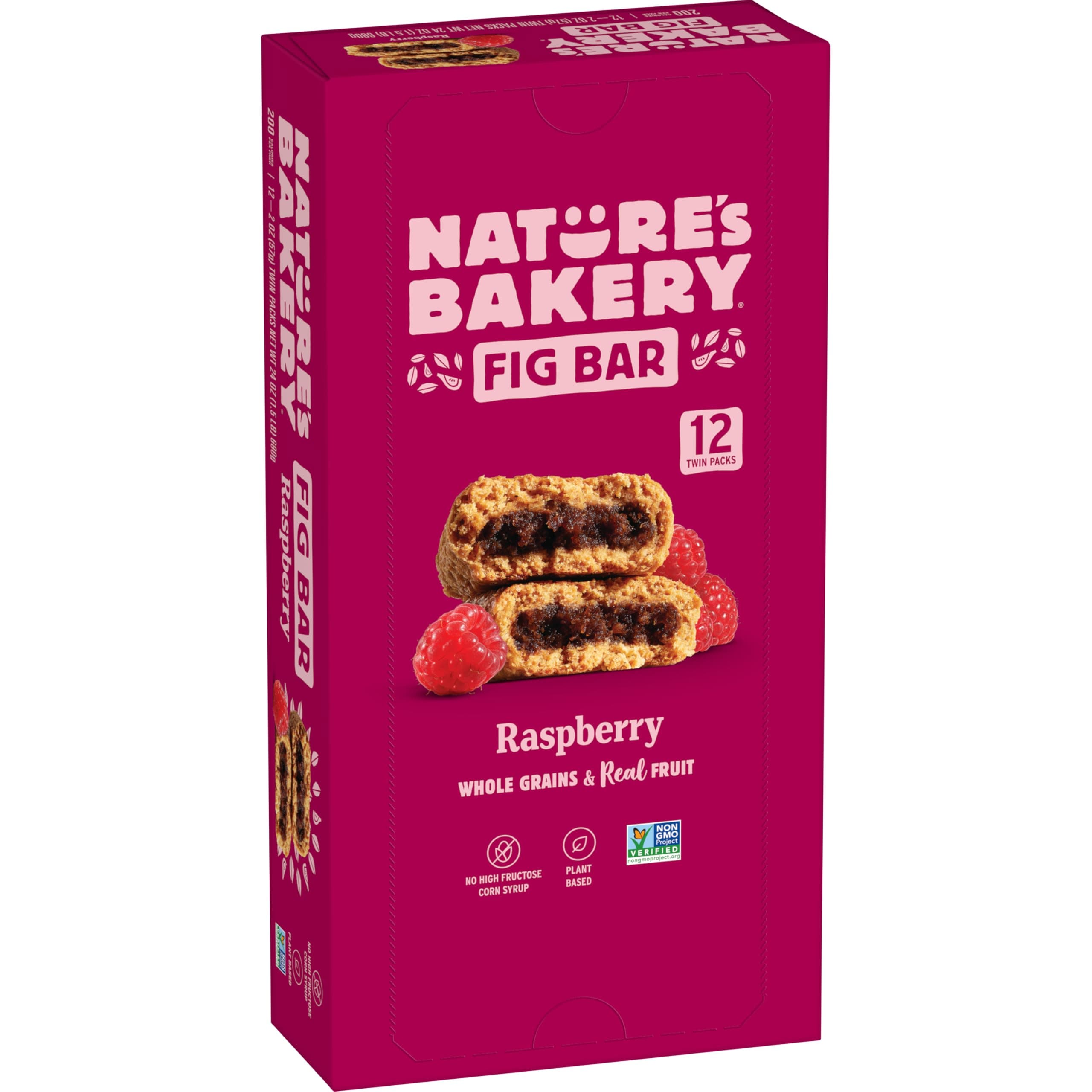 Nature's Bakery Fig Bar Raspberry (12 TwinPacks) 24 bars