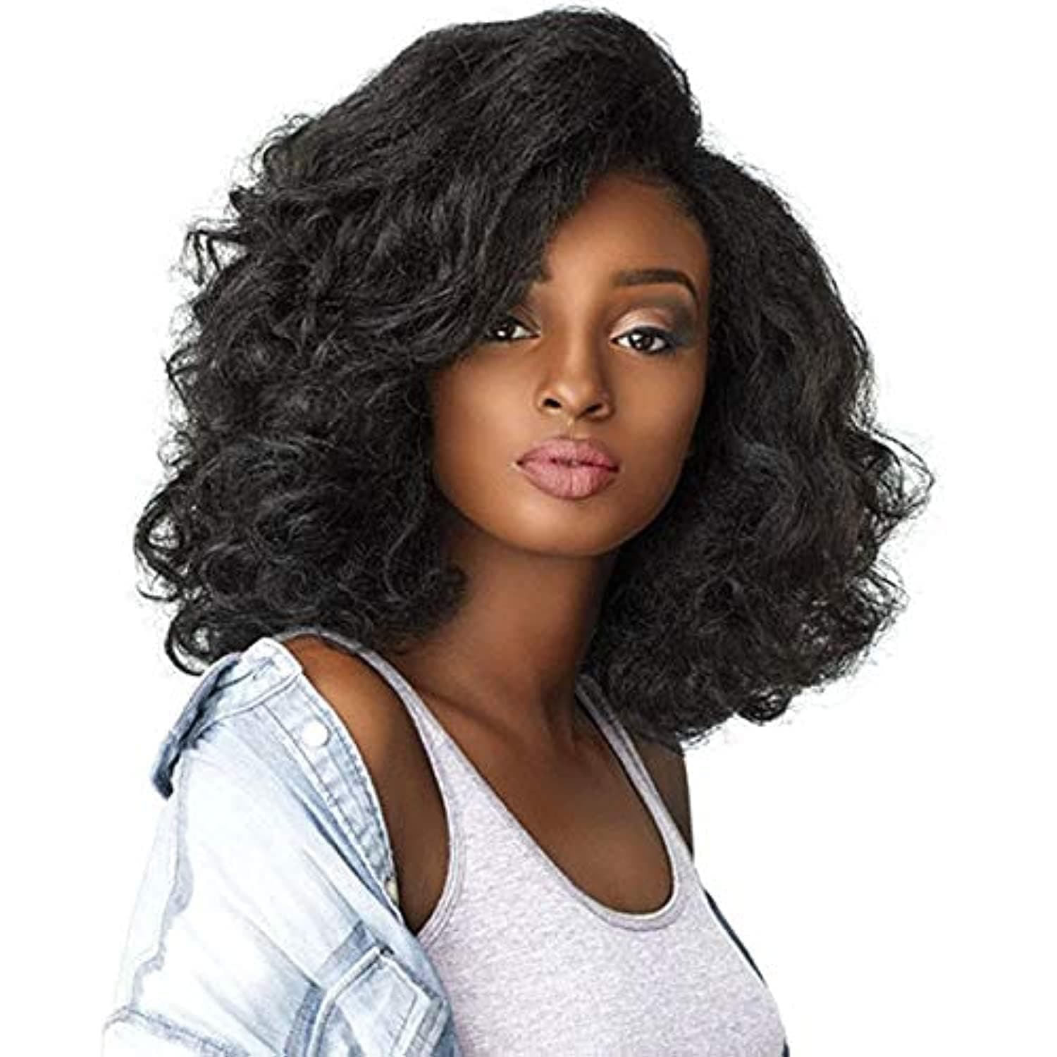 Sensationnel Curls Kinks & CO All Curl Types From 3B-4C Instant Weave 1/2 Half Wig - IW BOSS LADY (1B [Off Black])
