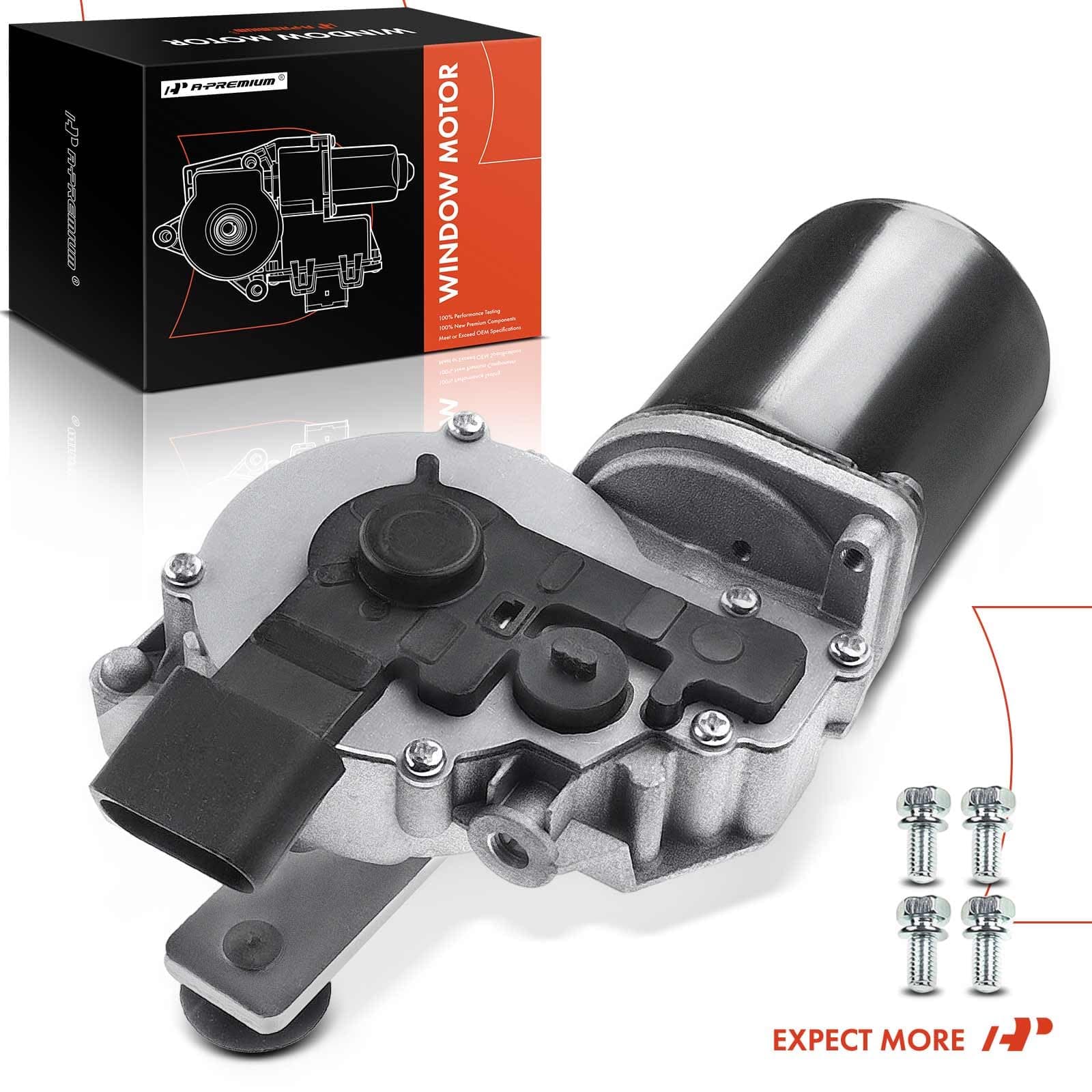 A-Premium Front Windshield Wiper Motor Compatible with BMW E84 Series X1 2012 2013 2014 2015, Sport Utility, 4-Pin, Replace OE# 61612990025