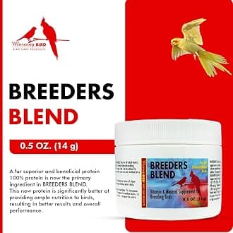 Morning Bird Breeders Blend 0.5 oz – Protein Supplement for Birds – Supports Breeding, Chick Growth, Muscle Development & Immune Support – Daily Vitamin Blend for Strong Bones & Overall Health