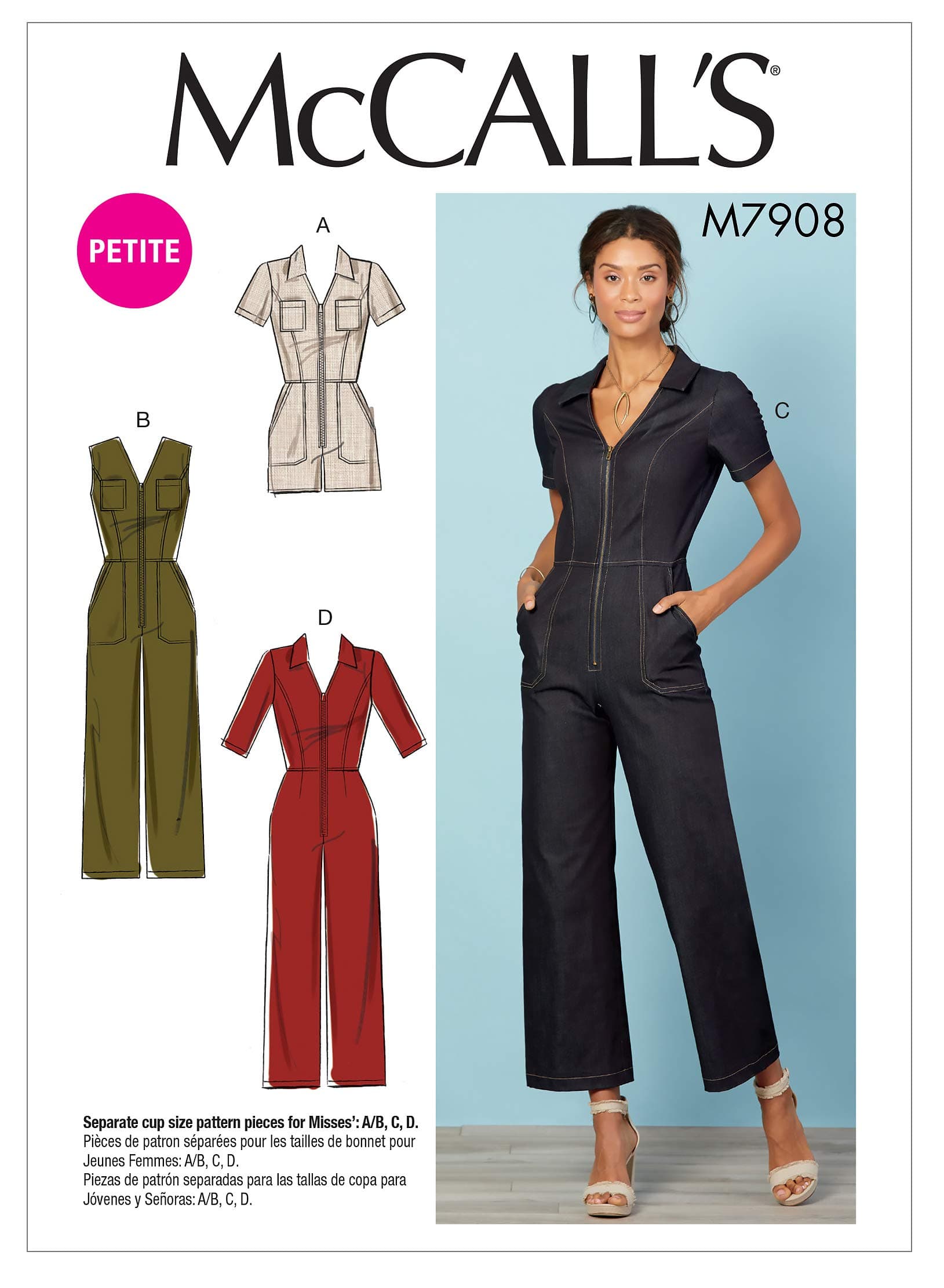 McCall's Sewing Pattern M7908 Misses'/Miss Petite Jumpsuits