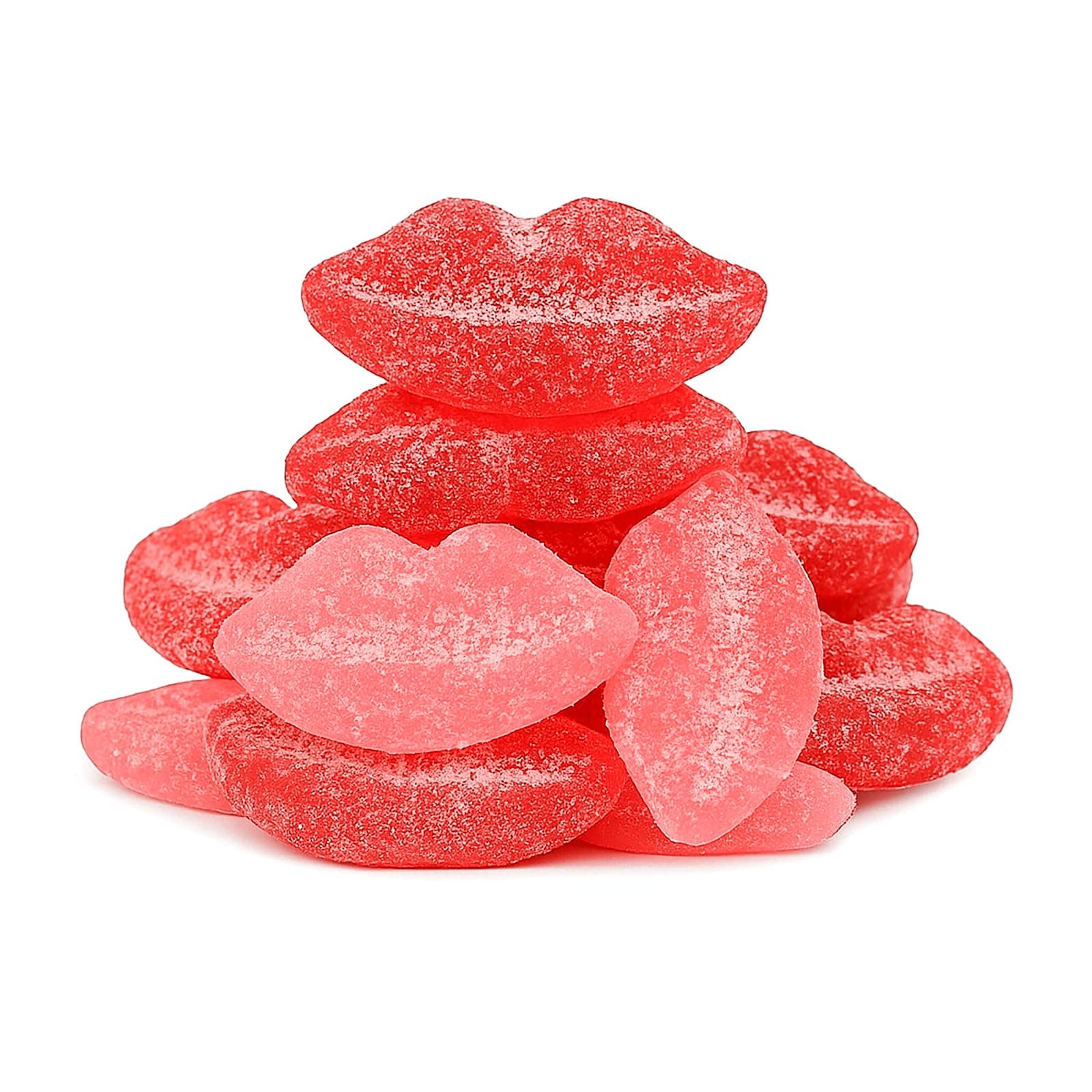 Snack Attack Sour Gummy Lips Candy 2lb Bulk | Vegan, Top 8 Allergen-Free, Gluten & Gelatin Free | Halloween Candy, Movie Night Snacks, Birthday Party Favors