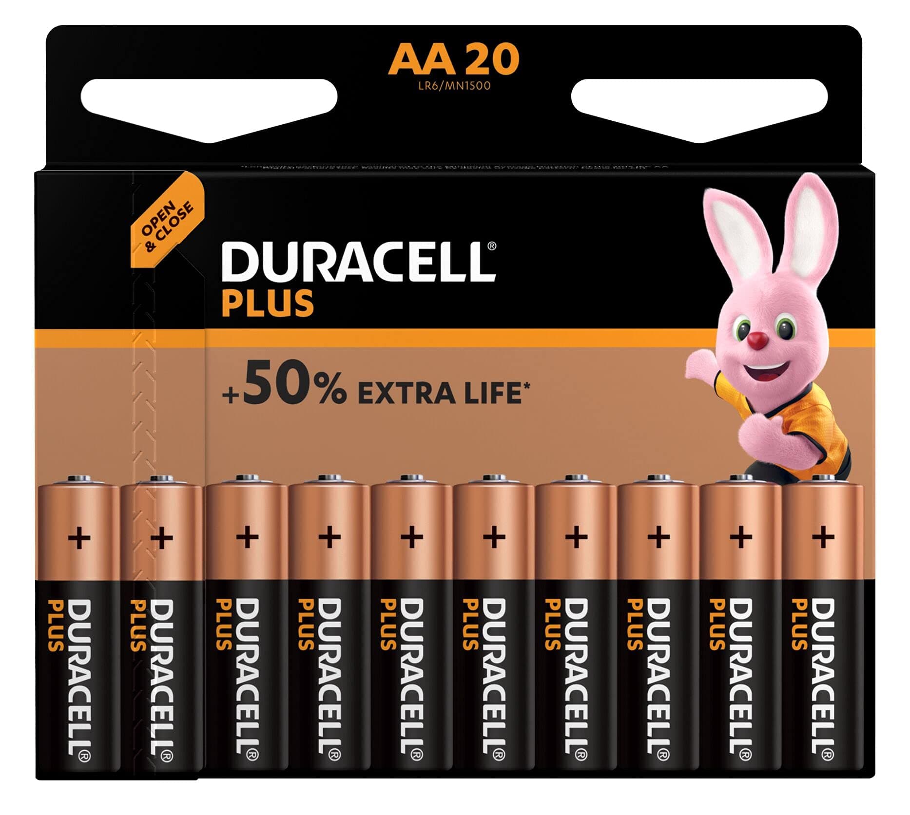 Duracell Plus AA Batteries [Pack of 20]