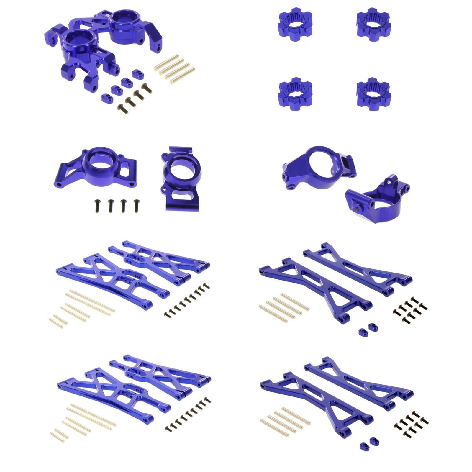 X-Maxx Ultimate Alloy Upgrade Kit by Atomik RC - Blue
