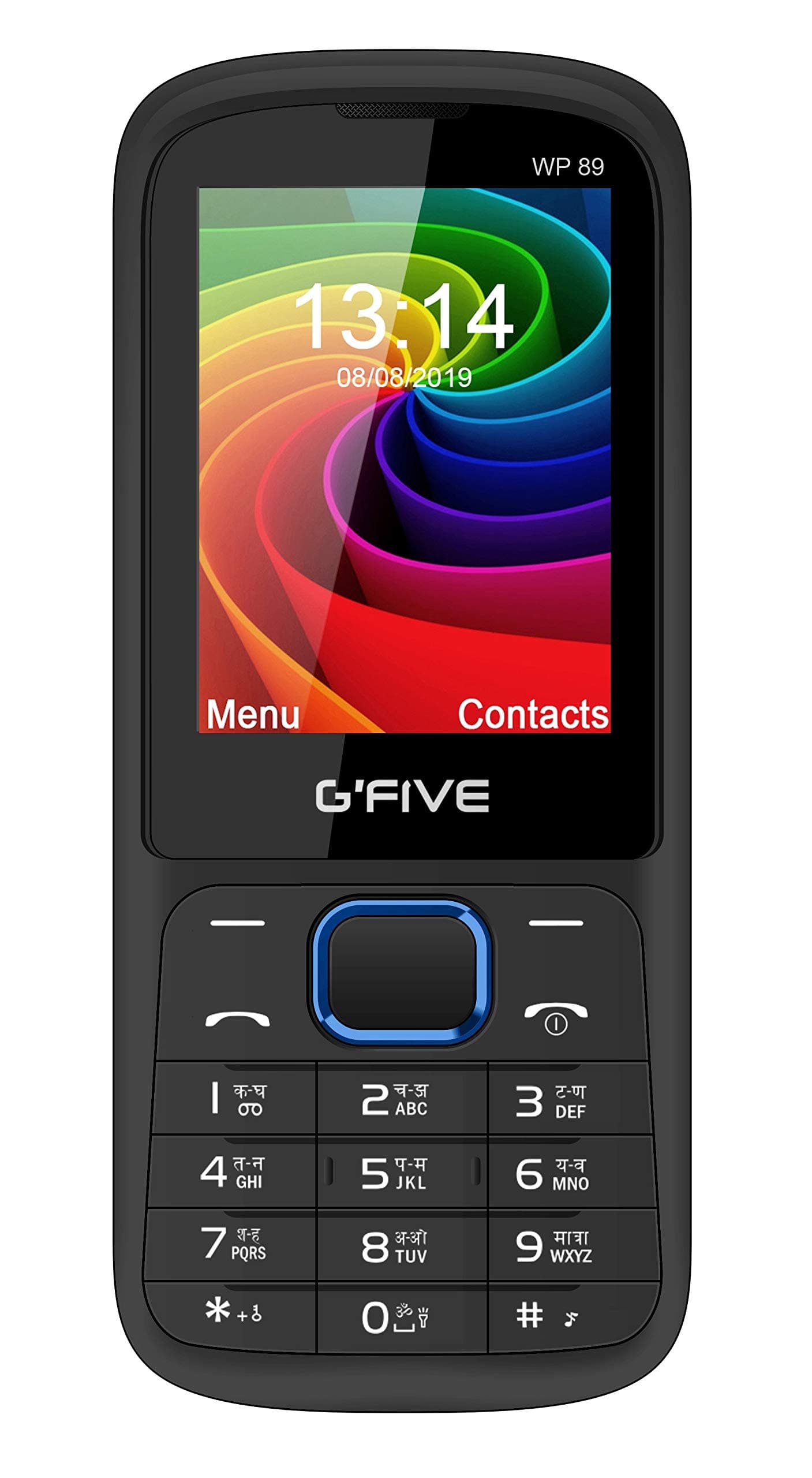 G'Five WP89 Dual Sim Open FM Auto Call Recorder SOS Button 1 Year Warranty (Black Blue)
