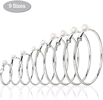 Sumind Clip on Hoop Earrings Hoop Gold Earrings Non Piercing Earrings Set for Women