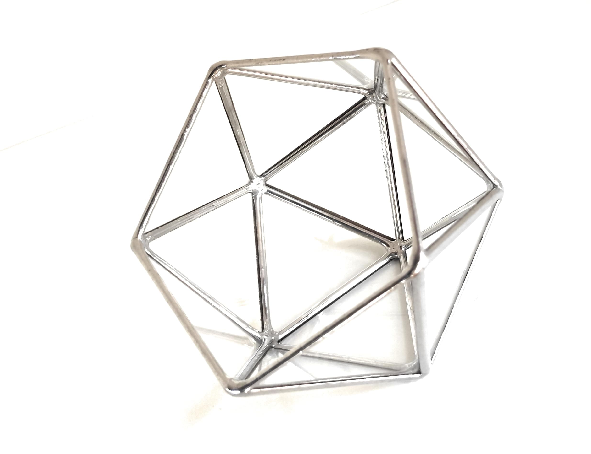 | Wedding Ring Box | Clear Glass Modern Geometric Ring Bearer Box for Ceremony (Copper, Silver, Black)