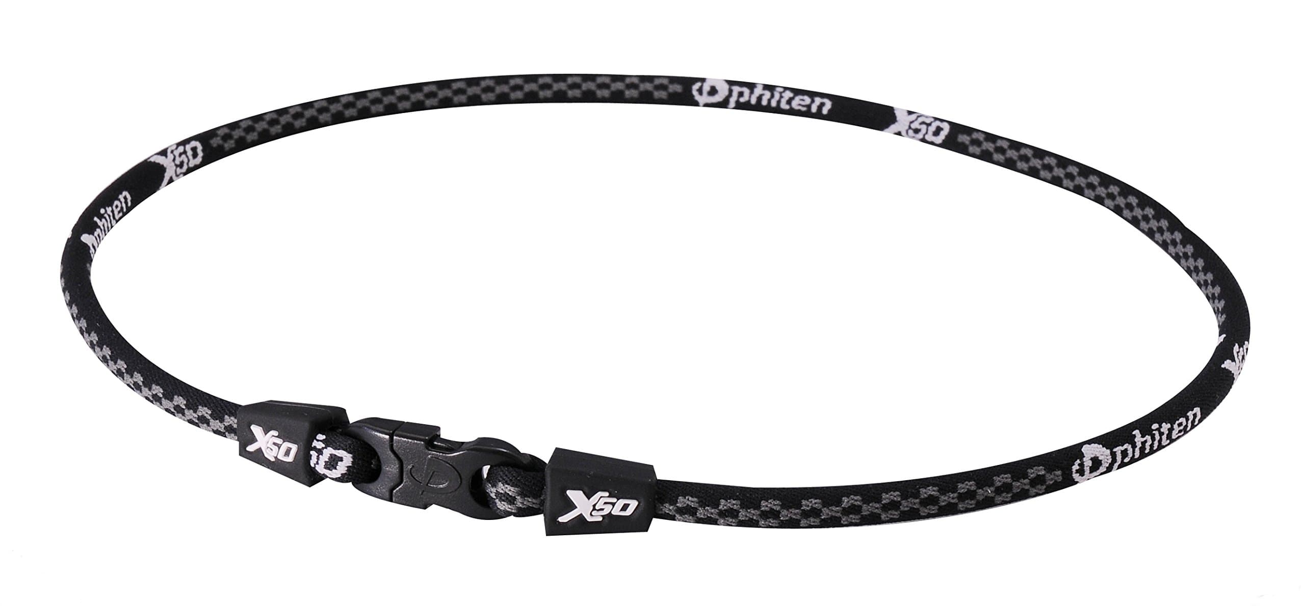 PhitenX50 Original Titanium Necklace - Soft Nylon Shell with Elastomer Core, Permeated with Premium Aqua-Titanium and Micro-Titanium Spheres for Neck and Shoulder Tension for Sports, Gym, Athletics