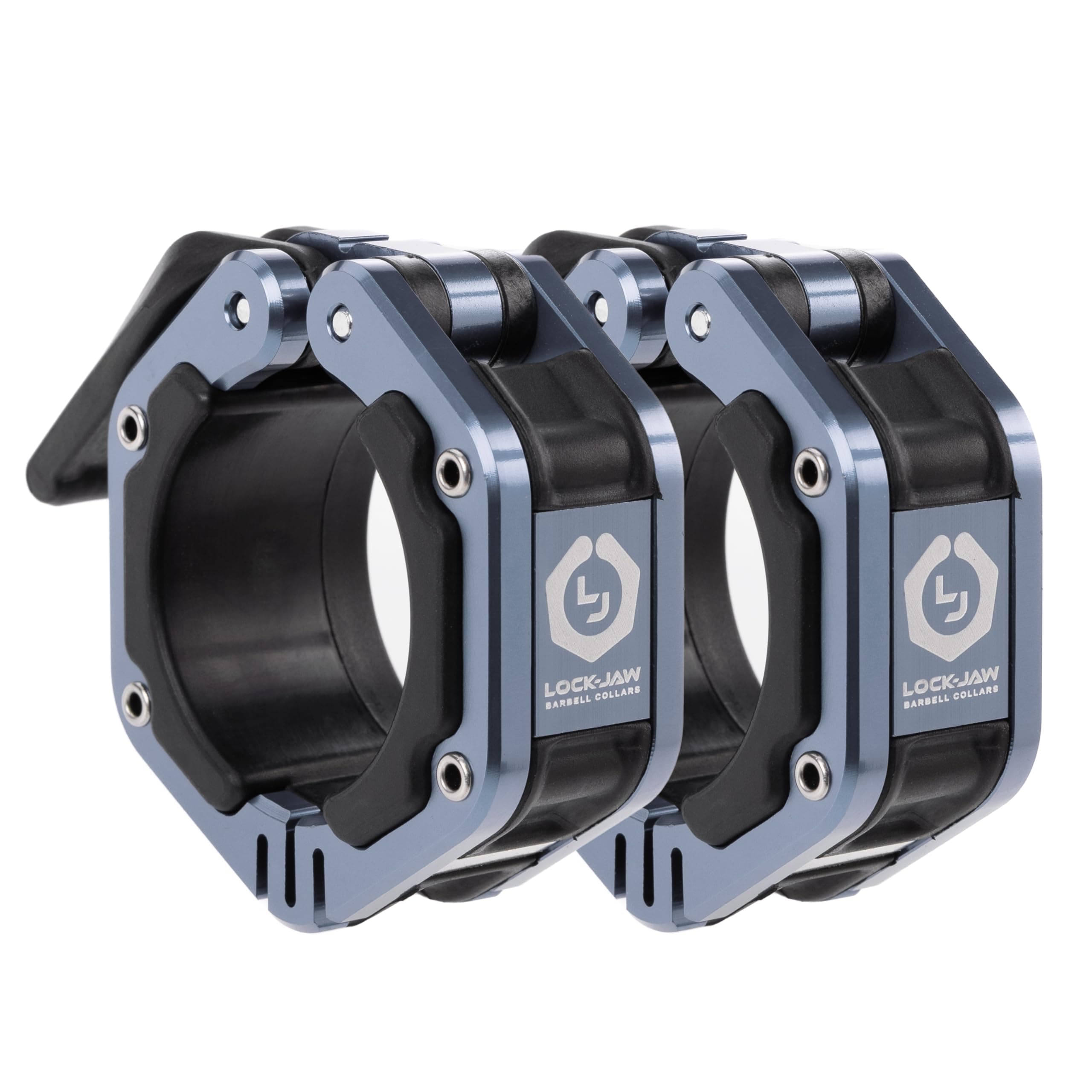 Lock-Jaw Flex Quick Release Aluminum Barbell Collar with Magnet (Grey)