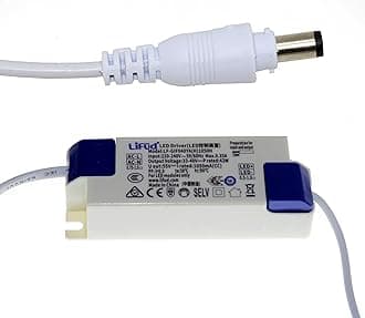 LiFud No Flicker 40W LED Light Driver 220-240V/DC 33-40V/950-1050ma ~50/60Hz Male Cap [Energy Class A+++]…