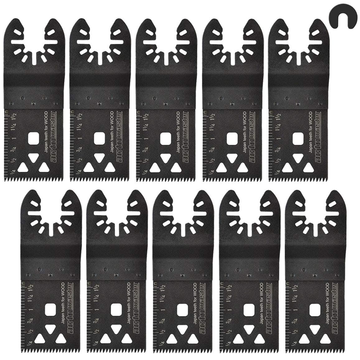 Japan Teeth Precise Oscillating Saw Blade for Oscillating Tool Multitool, Pack of 10