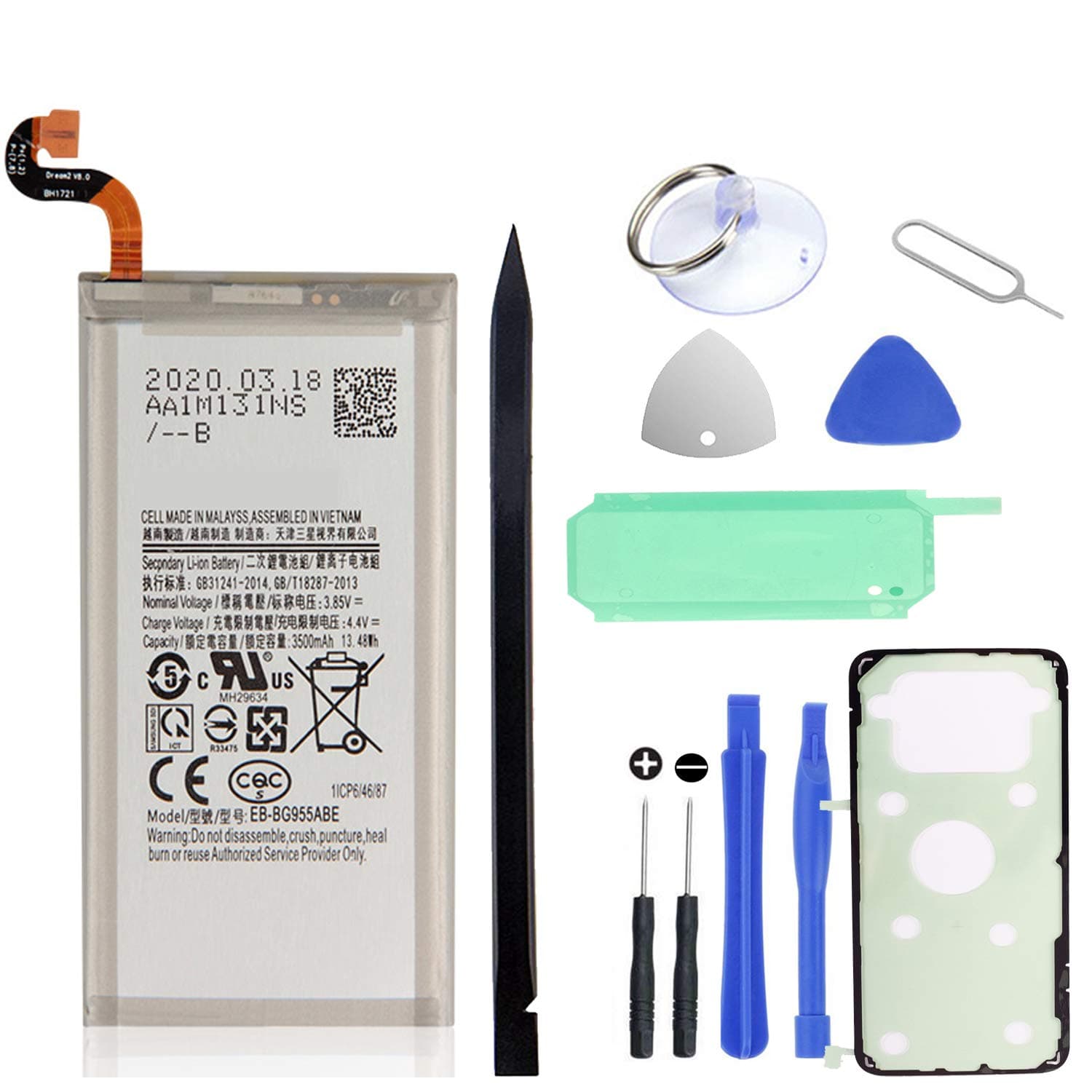 Galaxy S8 Plus Battery Replacement Kit for Samsung Galaxy S8 Plus EB-BG955ABE