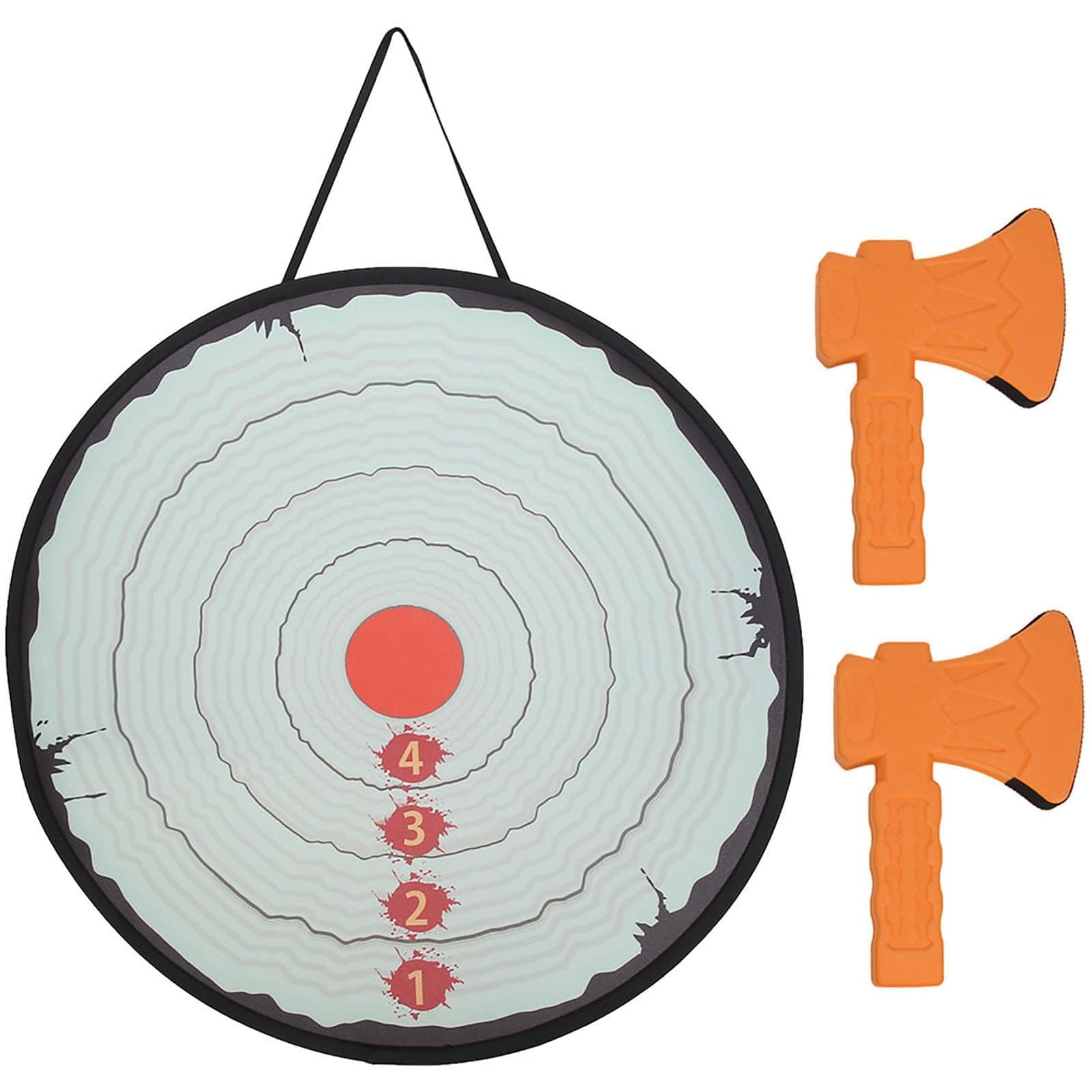 Toy Foam Axe Throwing Game Indoor Outdoor Target Includes Two Axes Easy Fold 70CM Dart Board Set ParentChild Interaction