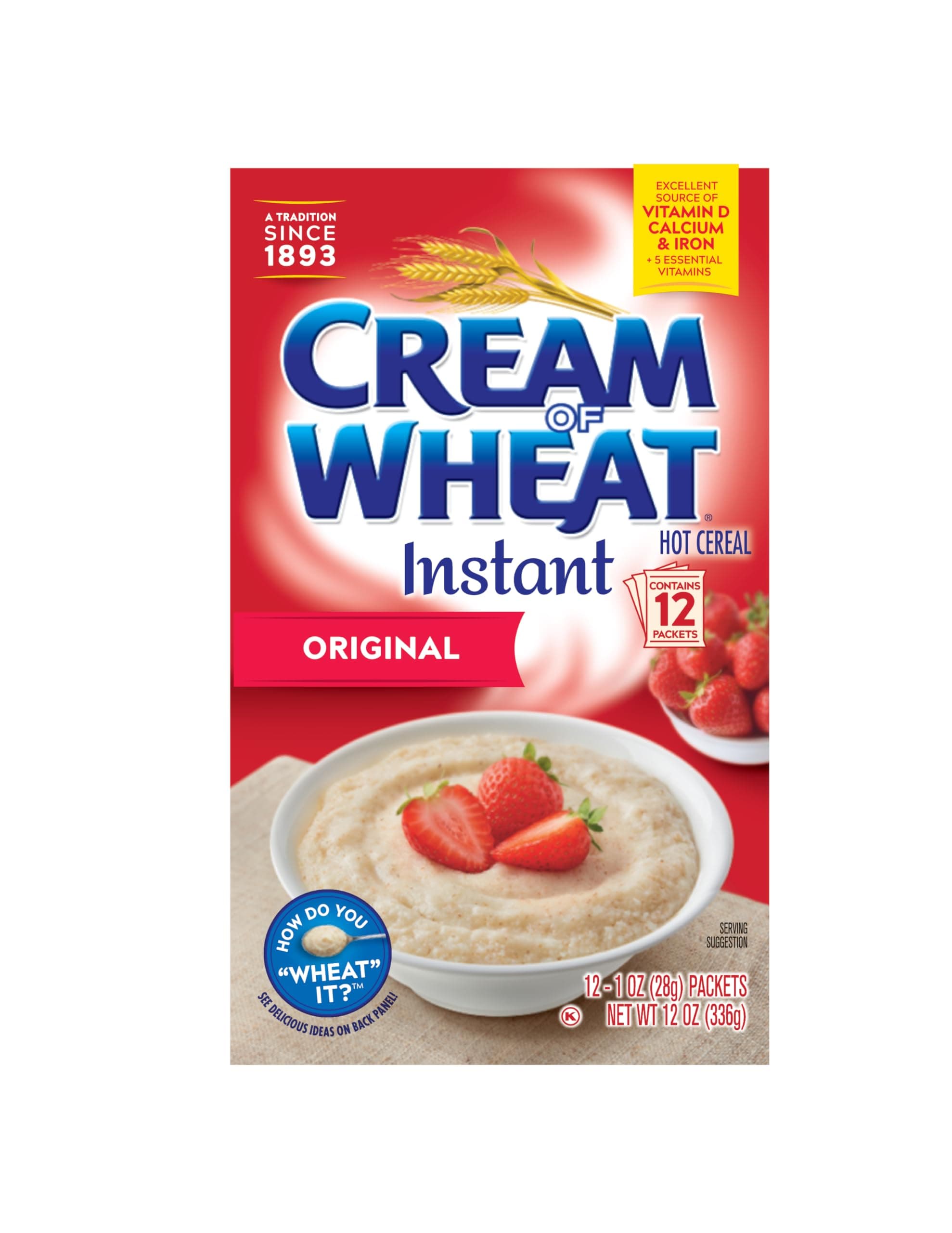 Instant Hot Cereal, Original, Box of 12 Packets