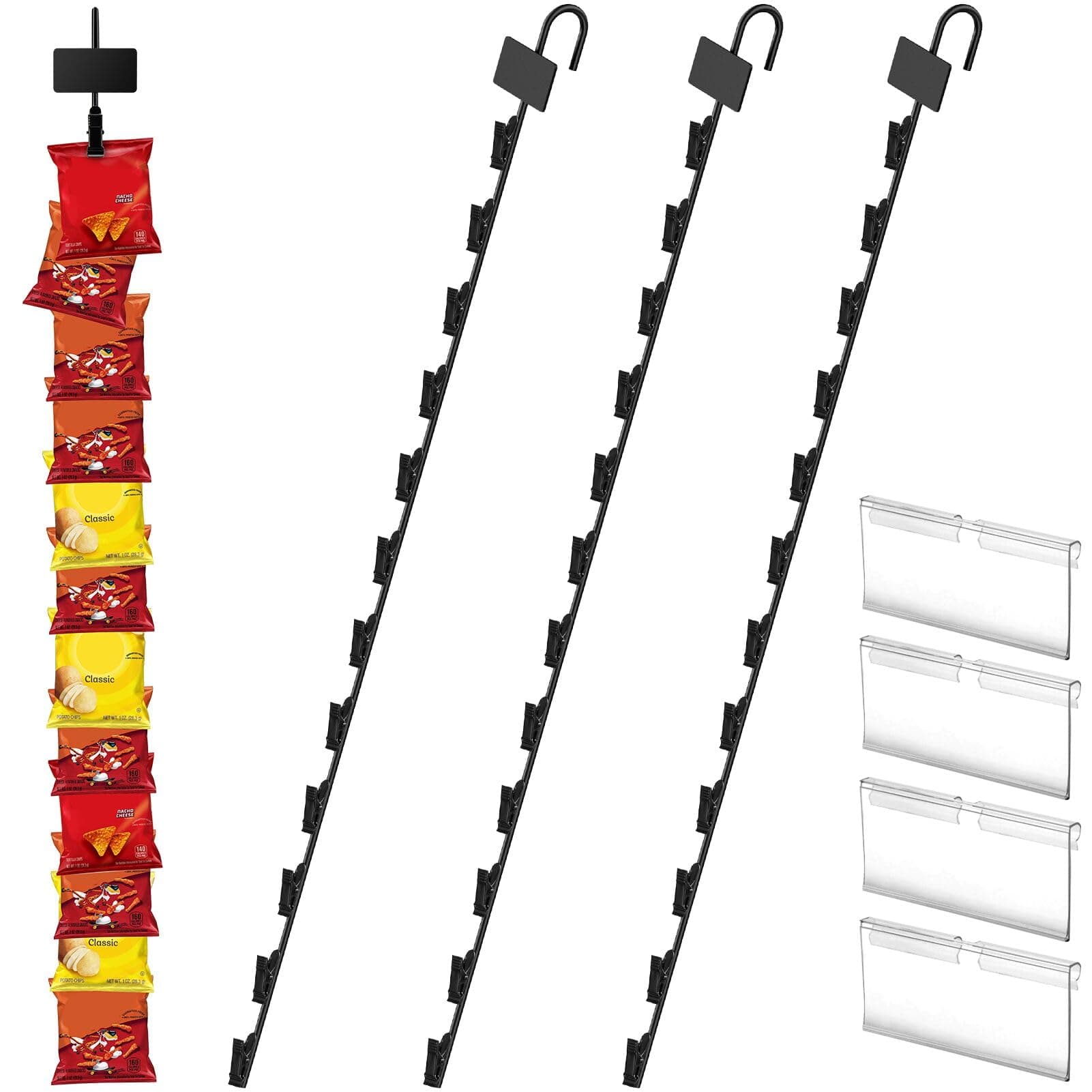 4Pcs Hanging Merchandise Strips