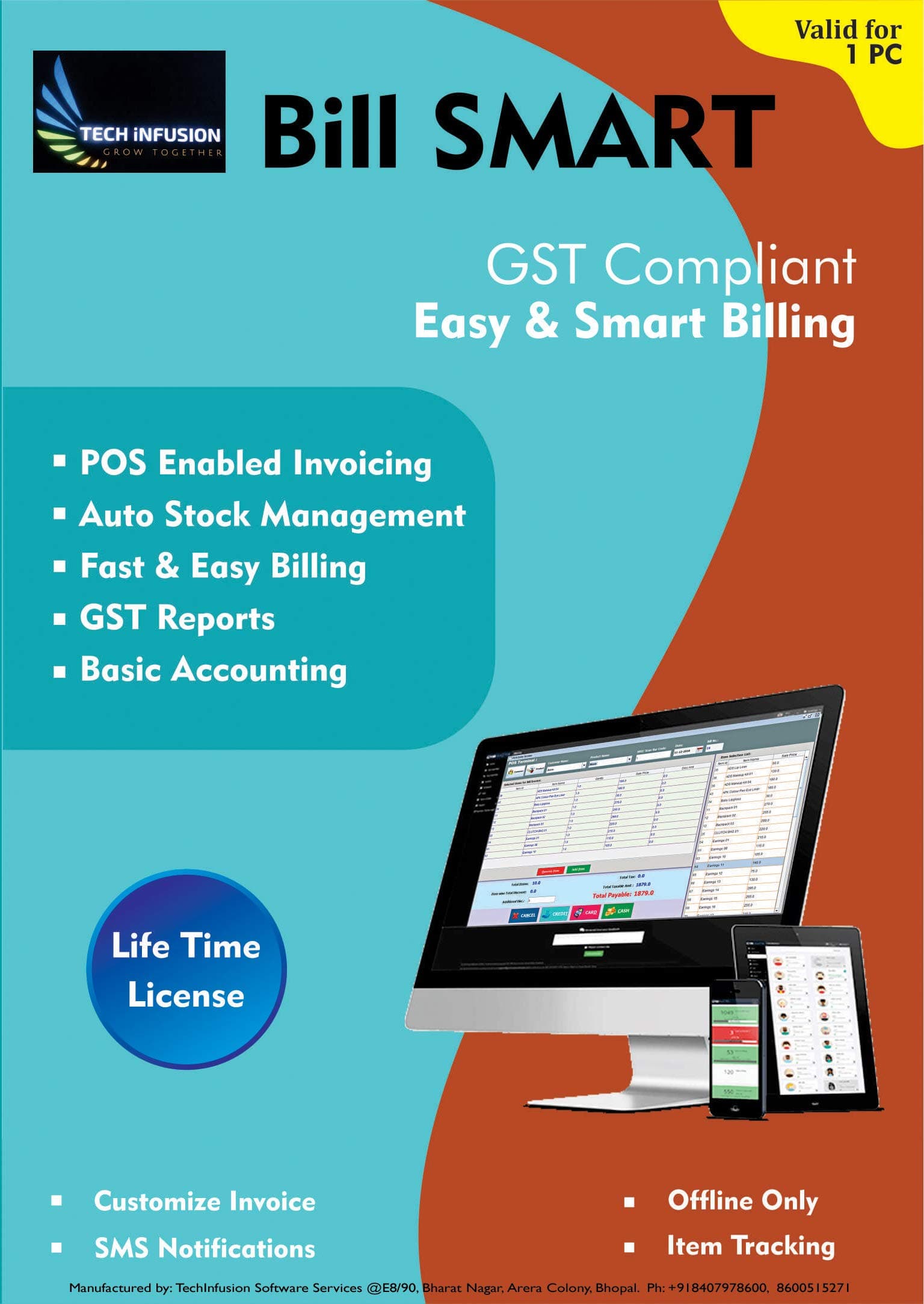 BILL SMART - GST Compliant, Billing, Invoicing, Software Software – CD-ROM, 30 November 2022