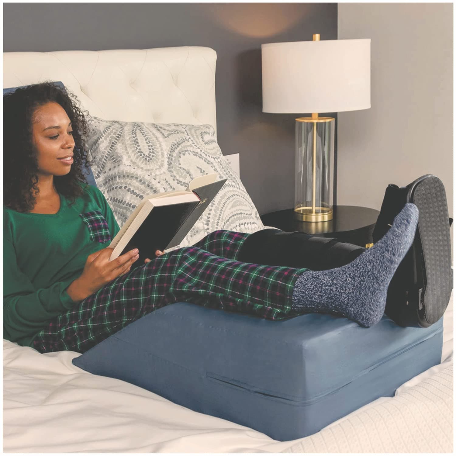 Leg Pillow Bed Wedge - Clinical Grade Post Surgery Rest Elevation Pillow