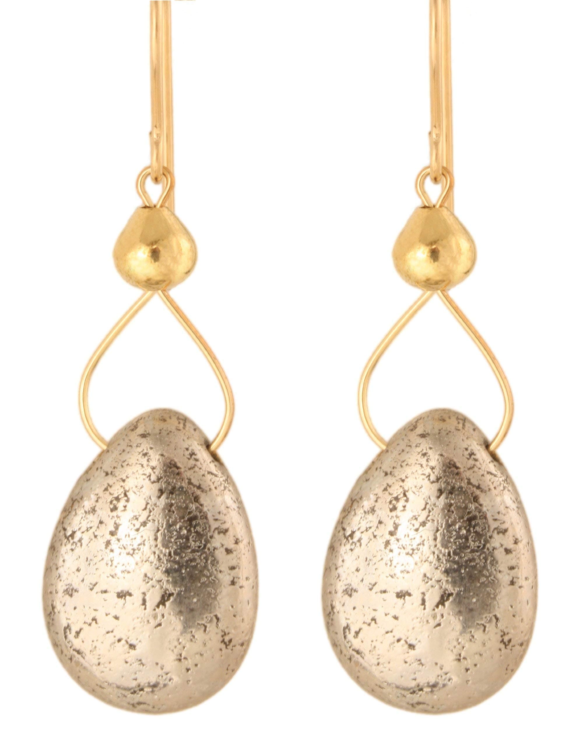 Drops of Pyrite Earrings
