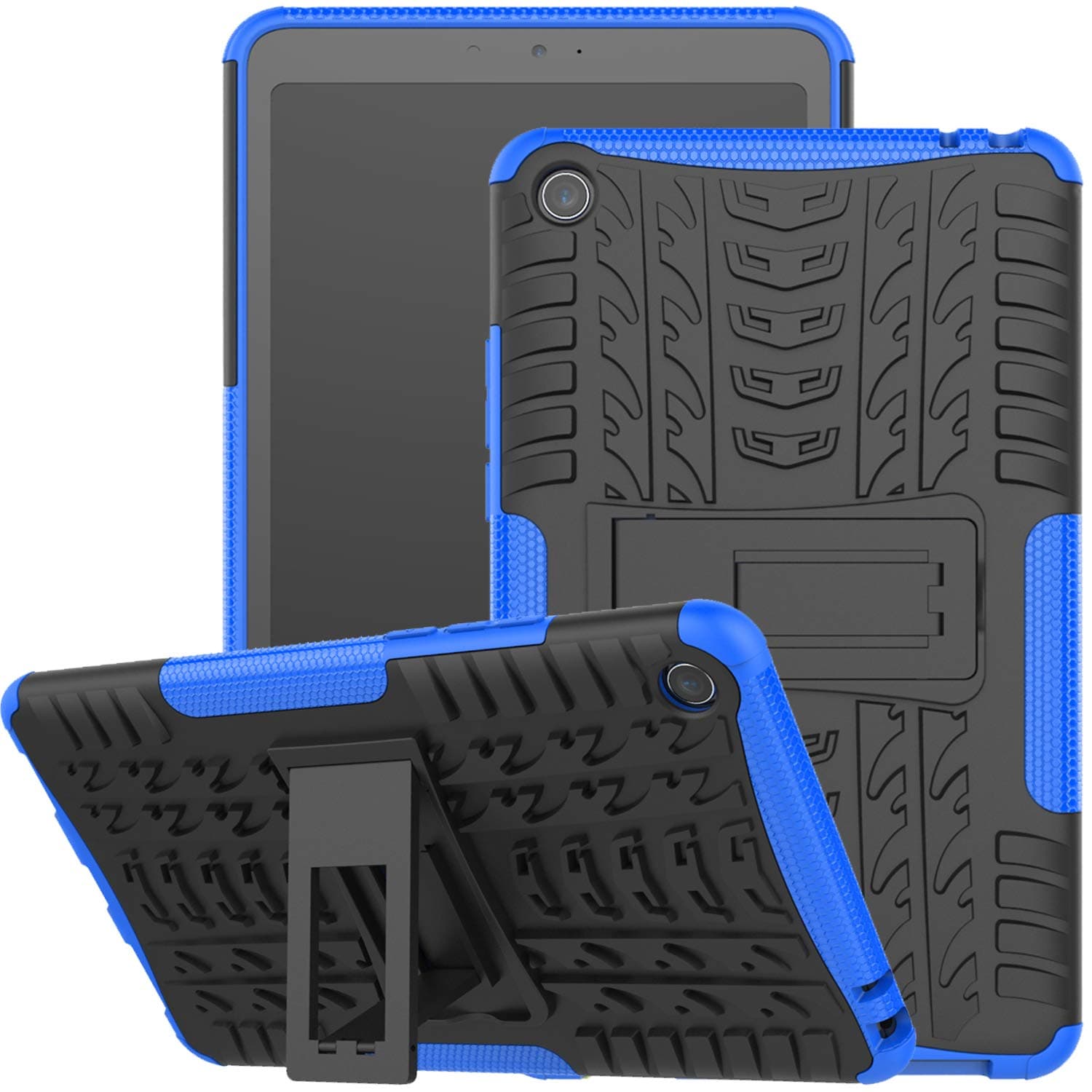 Jhxtech Xiaomi Mi Pad 4 Case, Armor Style Hybrid PC + TPU Protective Case Cover with Stand for Xiaomi Mi Pad 4 Tablet (blue)