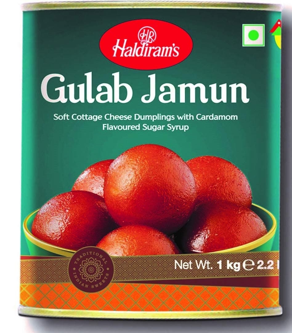Gulab Jamun Indian Sweet Dessert in Tin 1kg
