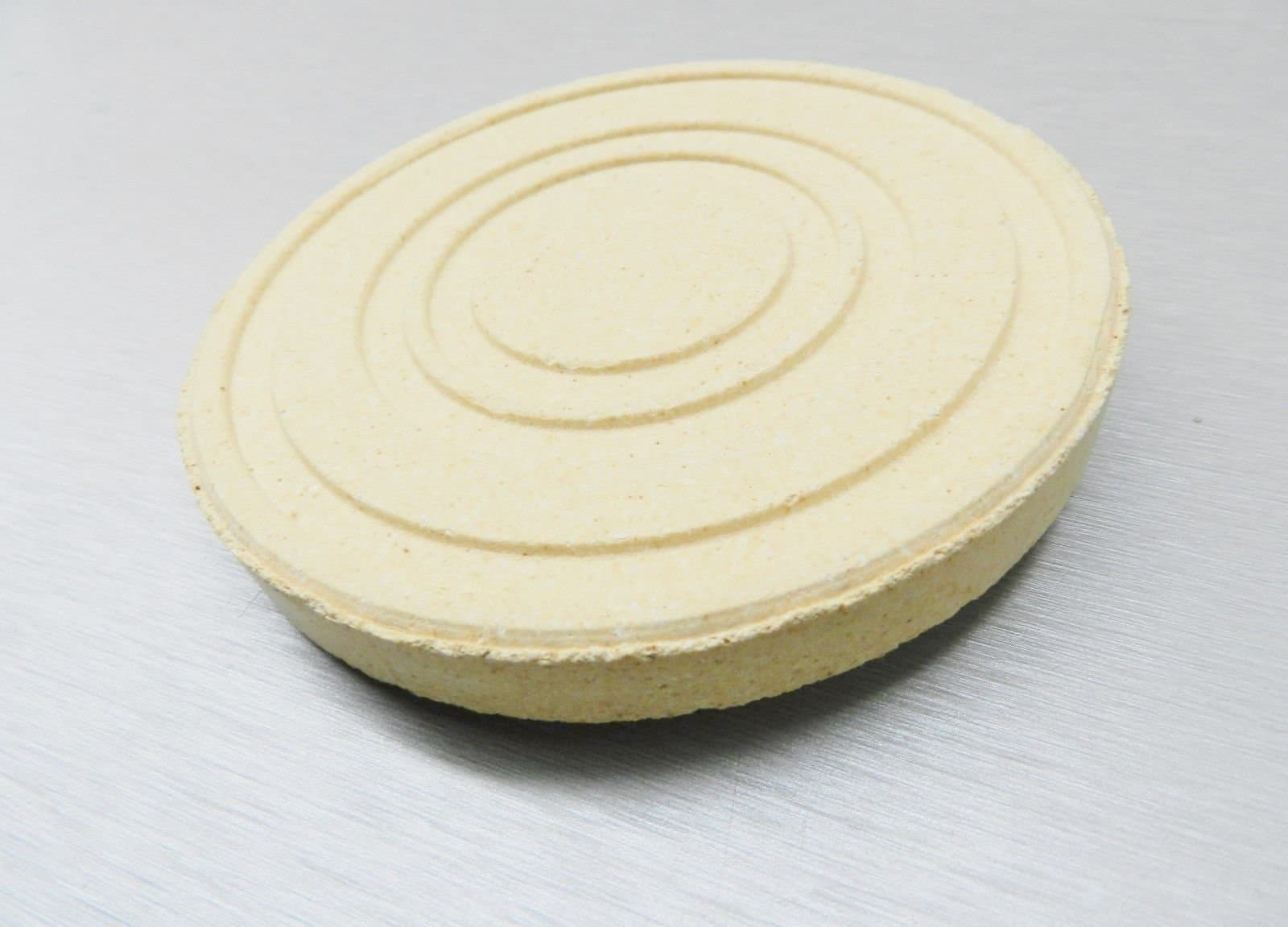 CERAMIC SOLDERING BOARD ROUND SILQUAR PLATE FLAT & GROOVED SURFACE JEWELRY 4-5/8 (E 11) NOVELTOOLS