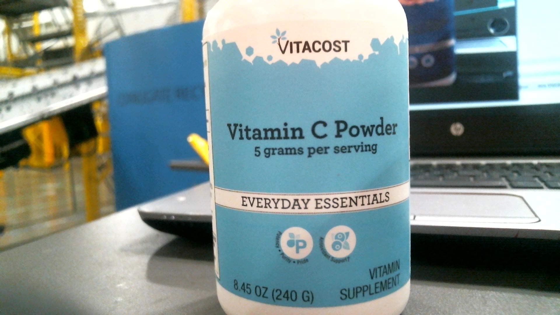 Vitacost Vitamin C Powder - 5 Grams per Serving - 8 oz (240 g)