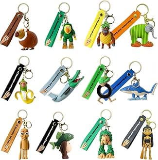 AI Inspired Italian Brainrot Animals Tung Tung Sahur And Tralalero Tralala Action Figure Wrist Strap KeyChains