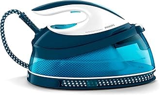PerfectCare Compact Steam Generator Iron, 1.5L Water Tank, Energy Saving, ECO Mode, No Burns with OptimalTEMP Technology, SteamGlide Soleplate (GC7840/26)