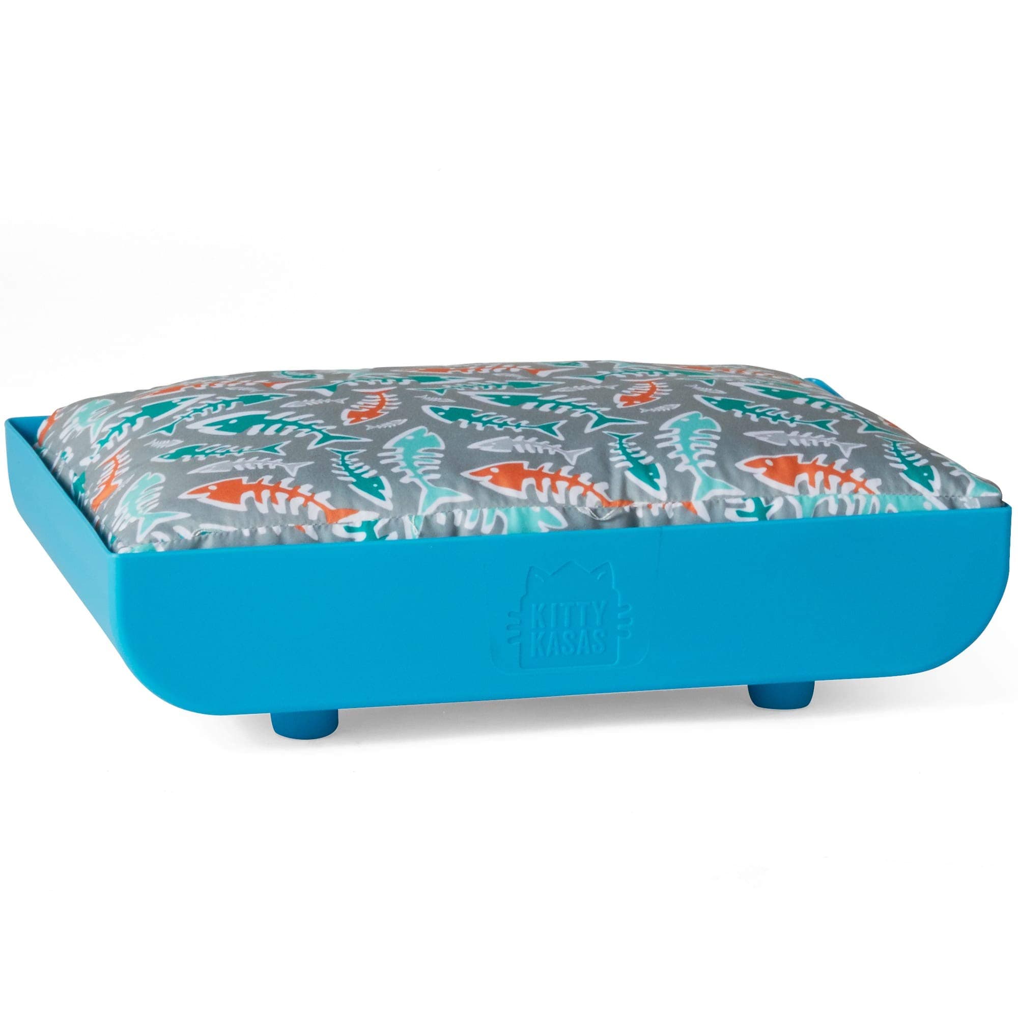 Kitty Kasas First Generation Standard Snap-On Cat House Collection, Penthaus Upper Cat Bed Perch, Blue