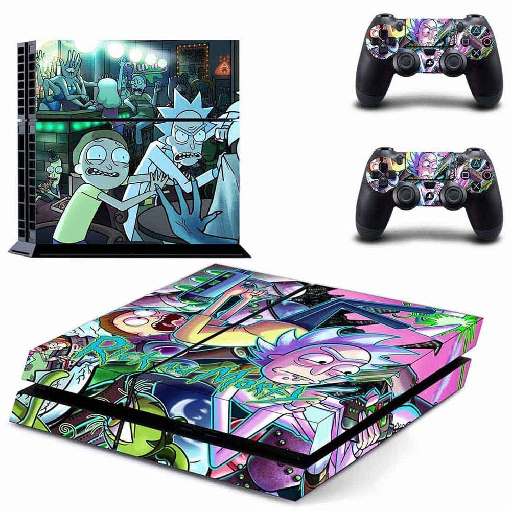 PS4 Console and 2 Controller Vinyl Skin Cover Set Protective Playstation 4 Gaming - Funny Cartoon by Mr Wonderful Skin