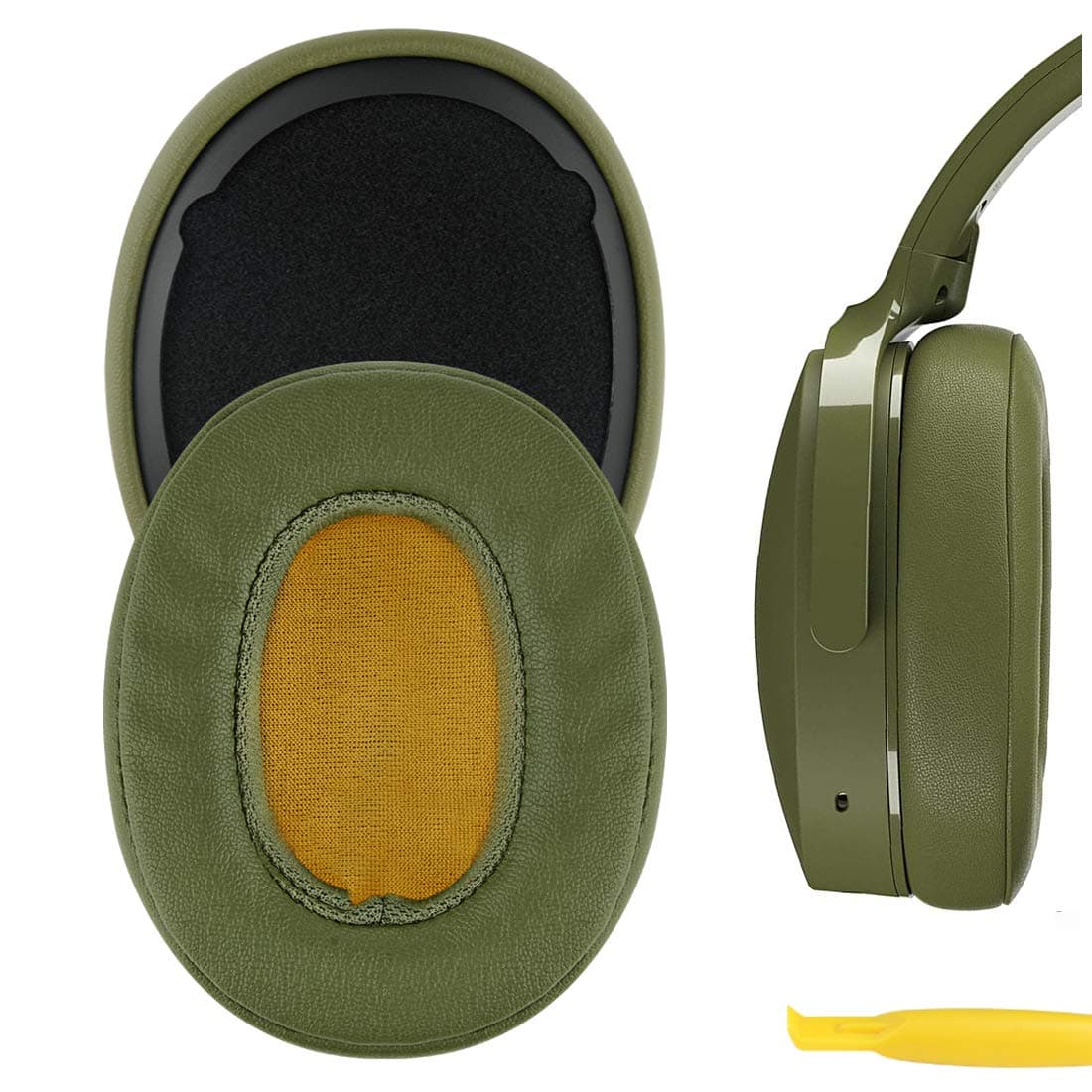 Replacement Ear Pads for Skullcandy Crusher Wireless/Crusher EVO/Crusher ANC, Hesh 3/ Hesh EVO/Hesh ANC, Venue ANC Headphones Ear Cushions, Repair Parts (Green)