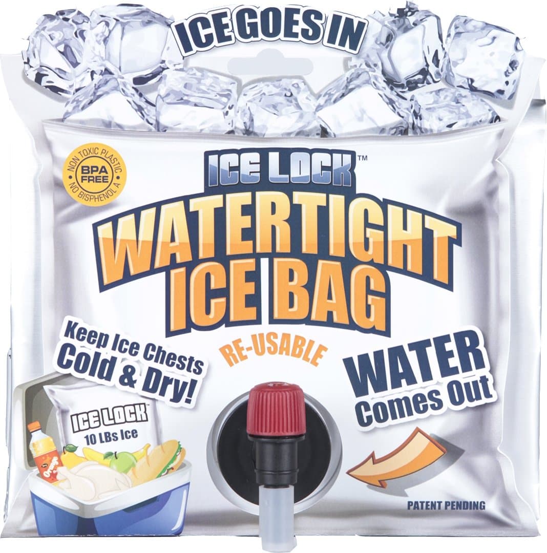 Kool Conceptz Ice Lock Water Tight Ice Bag (2 Pack)