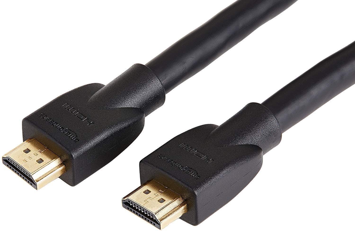Amazon Basics High Speed HDMI Cable, Type A Male to Type A Male, Black, 15.1 ft (4.6 m)