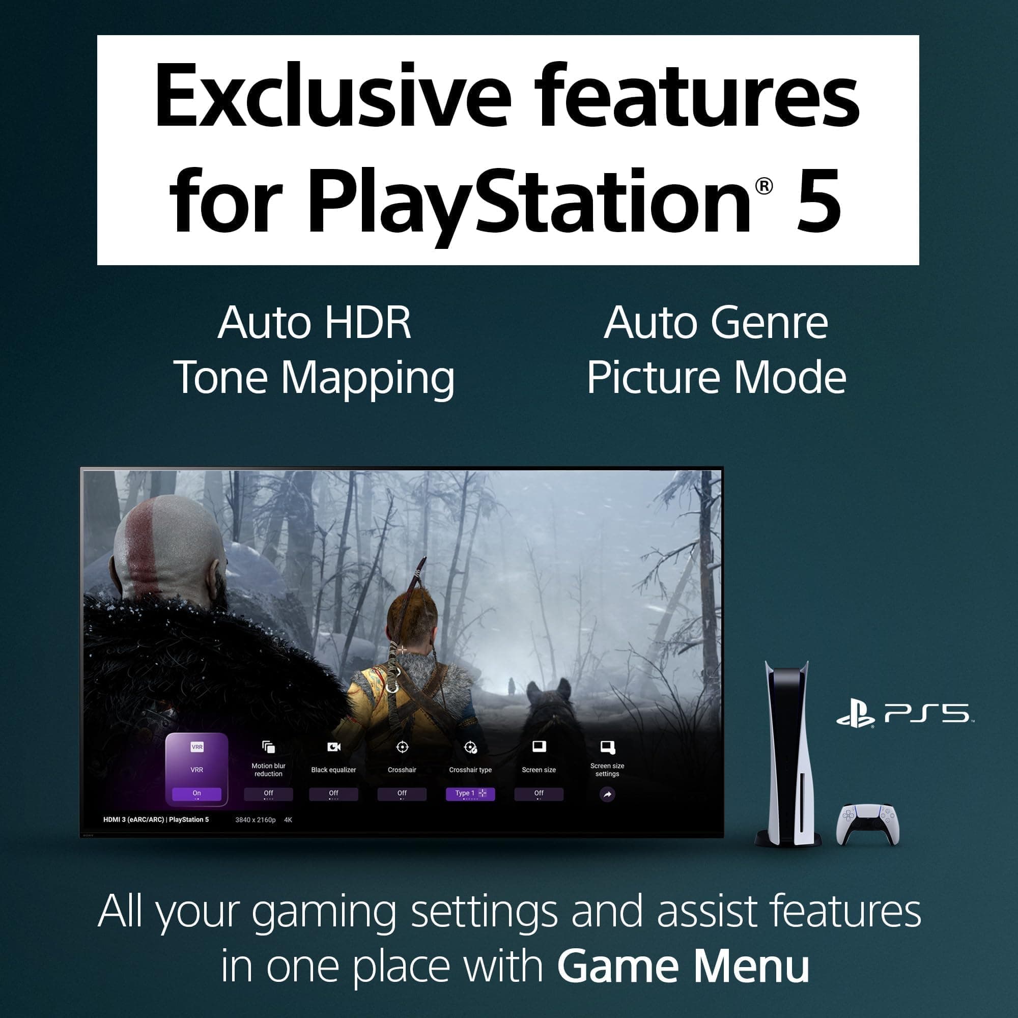 Sony BRAVIA 55 Inch TV 4K Ultra HD LED Smart Google TV with Dolby Vision HDR - KD-55X80K (2022 Model) - International Version (Renewed)