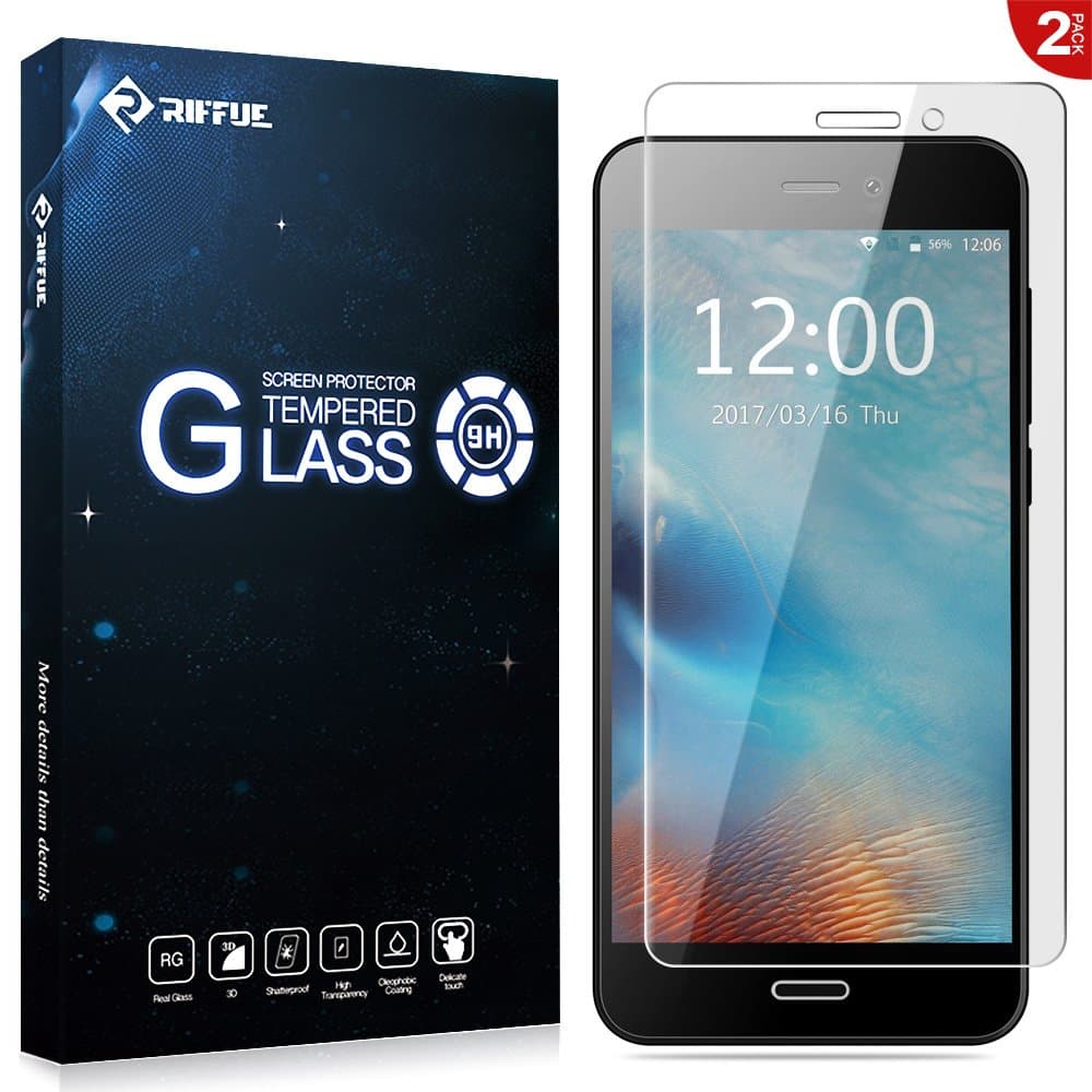 RIFFUE Gretel A7 Screen Protector, Premium HD Clear Bubble Free 9H Hardness Anti Scratch Protective Easy Installation Tempered Glass for Gretel A7 [Case Friendly] [2 Pack]
