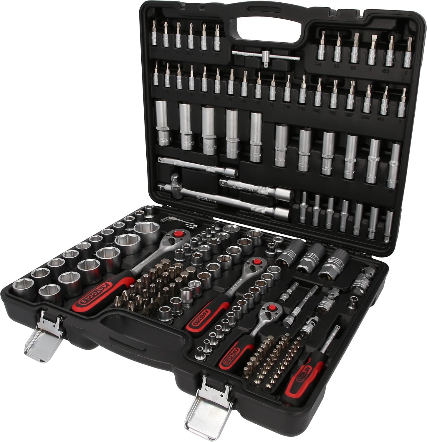 KS Tools 1/4 + 3/8 + 1/2 Socket Set, 179 pcs, Clear
