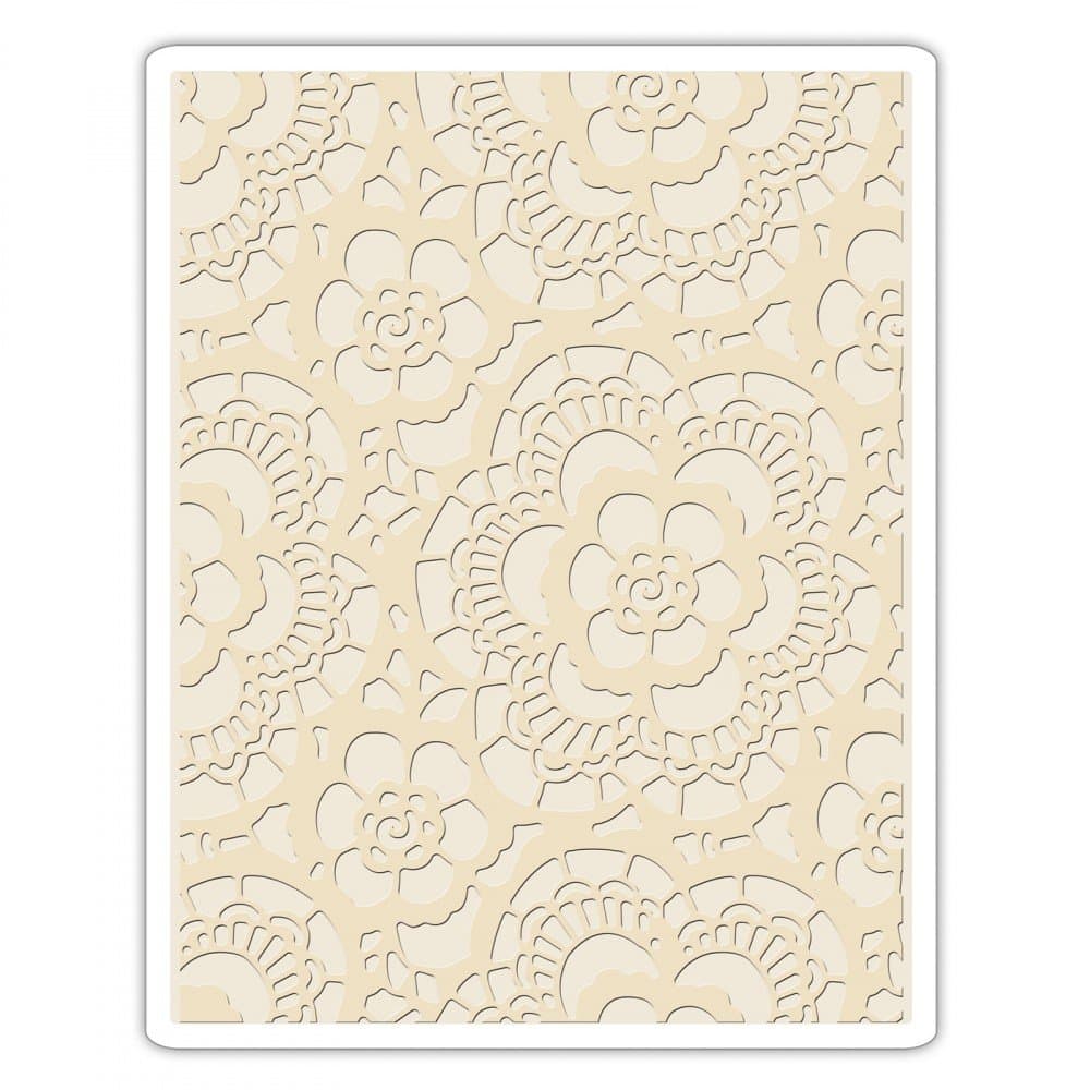 Sizzix Embossing Folder 661824, Lace, Multi Color, One Size