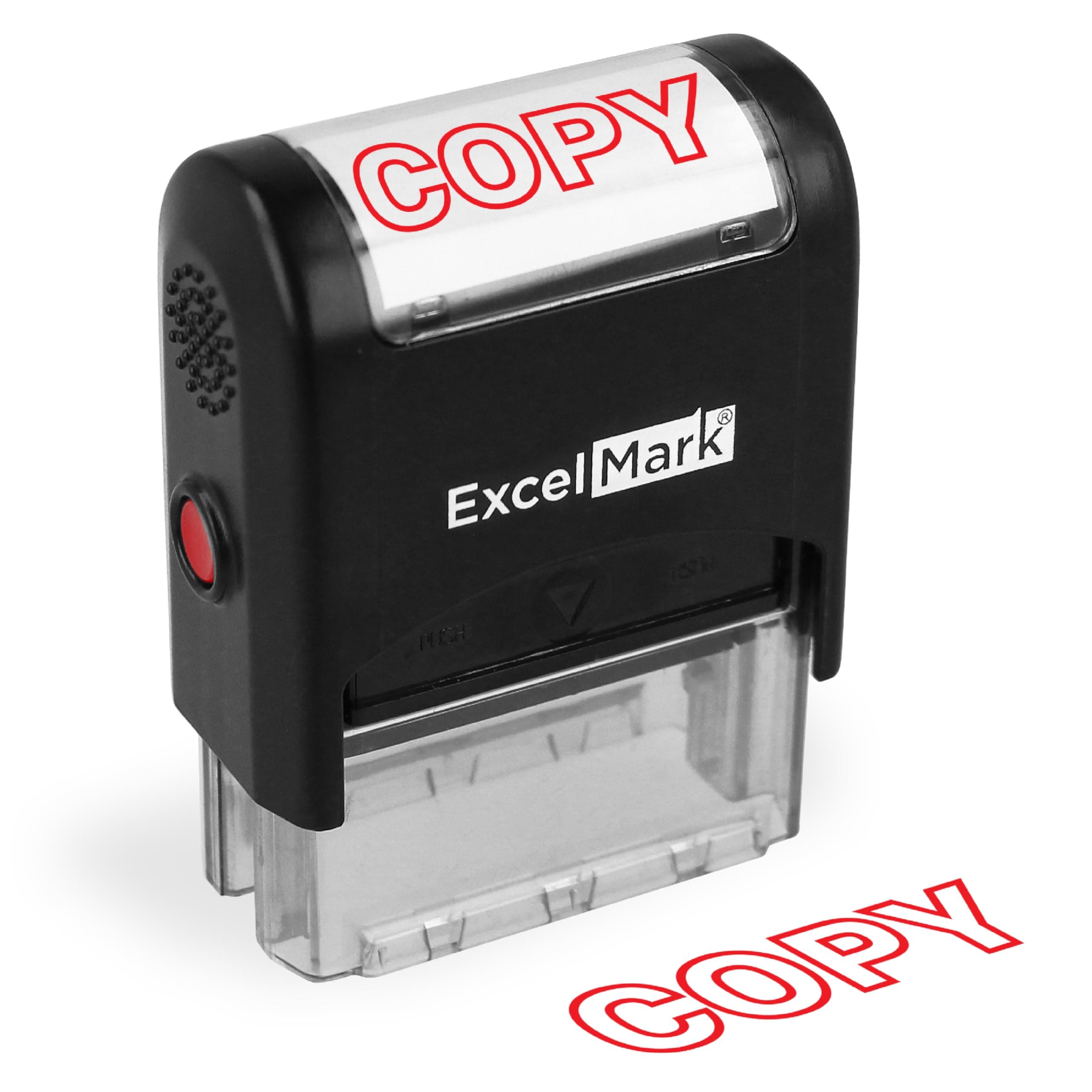 ExcelMark Copy Self Inking Rubber Stamp - Red Ink (42A1539WEB-R)