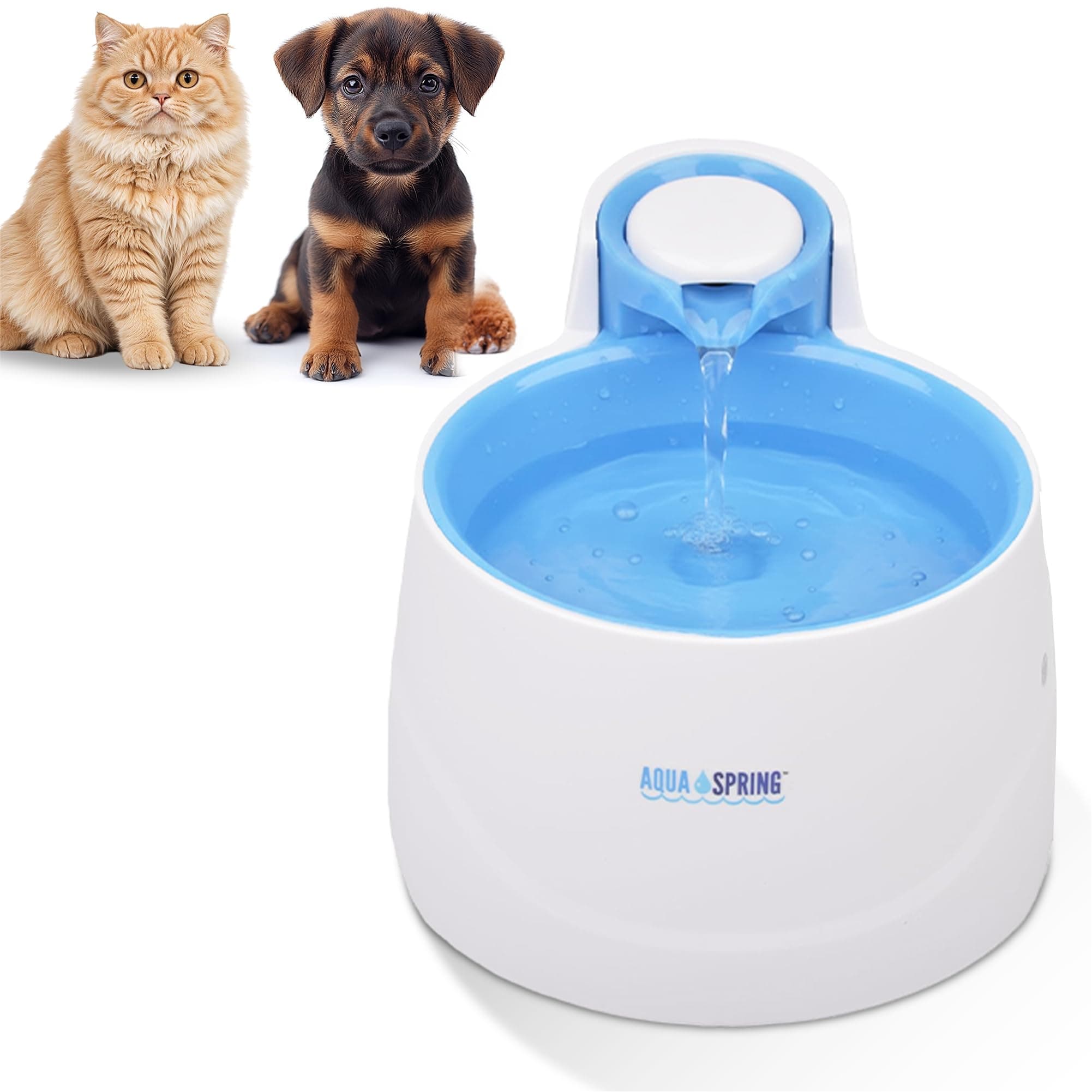 – Illuminated Pet Water Fountain, Blue