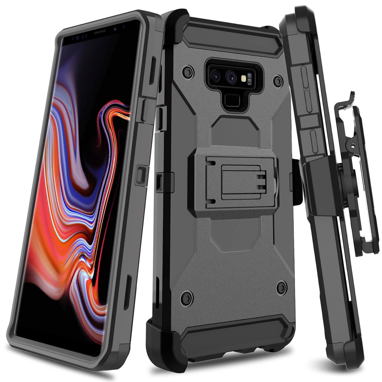 Kickstand Series Compatible with Samsung Galaxy Note 9 Case/SM-N960U Case (Black)