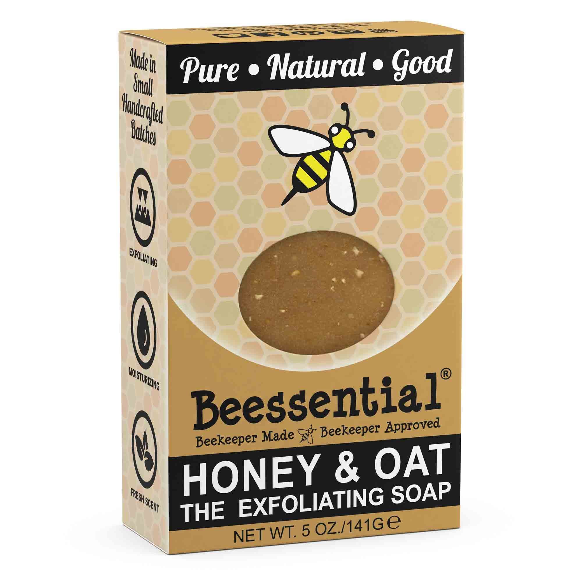 Beessential Refreshing Peppermint Soap, Honey And Oat, 5 Ounce