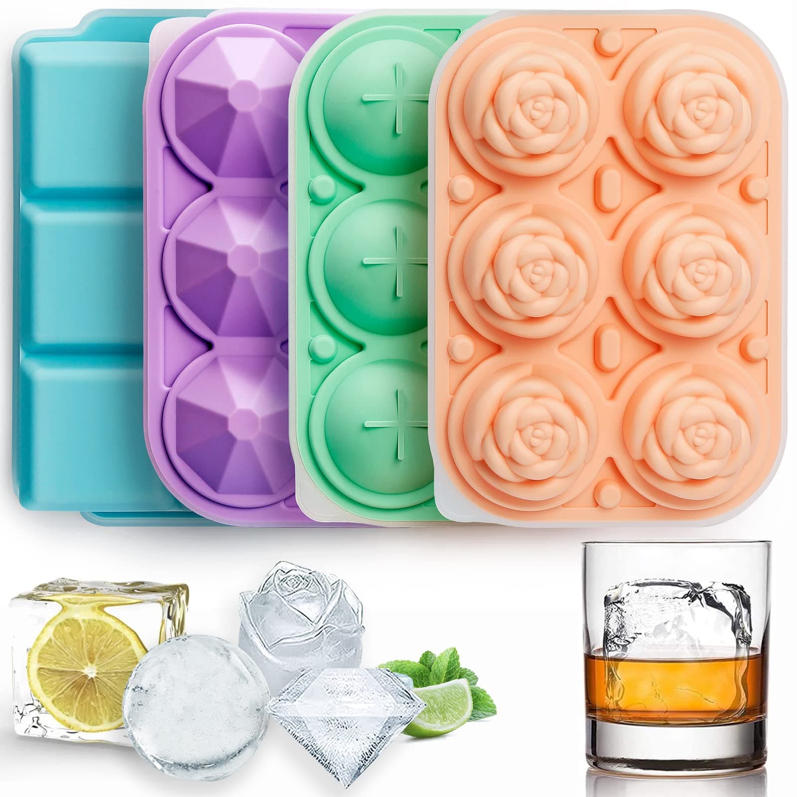 Large Silicone Ice Cube Molds