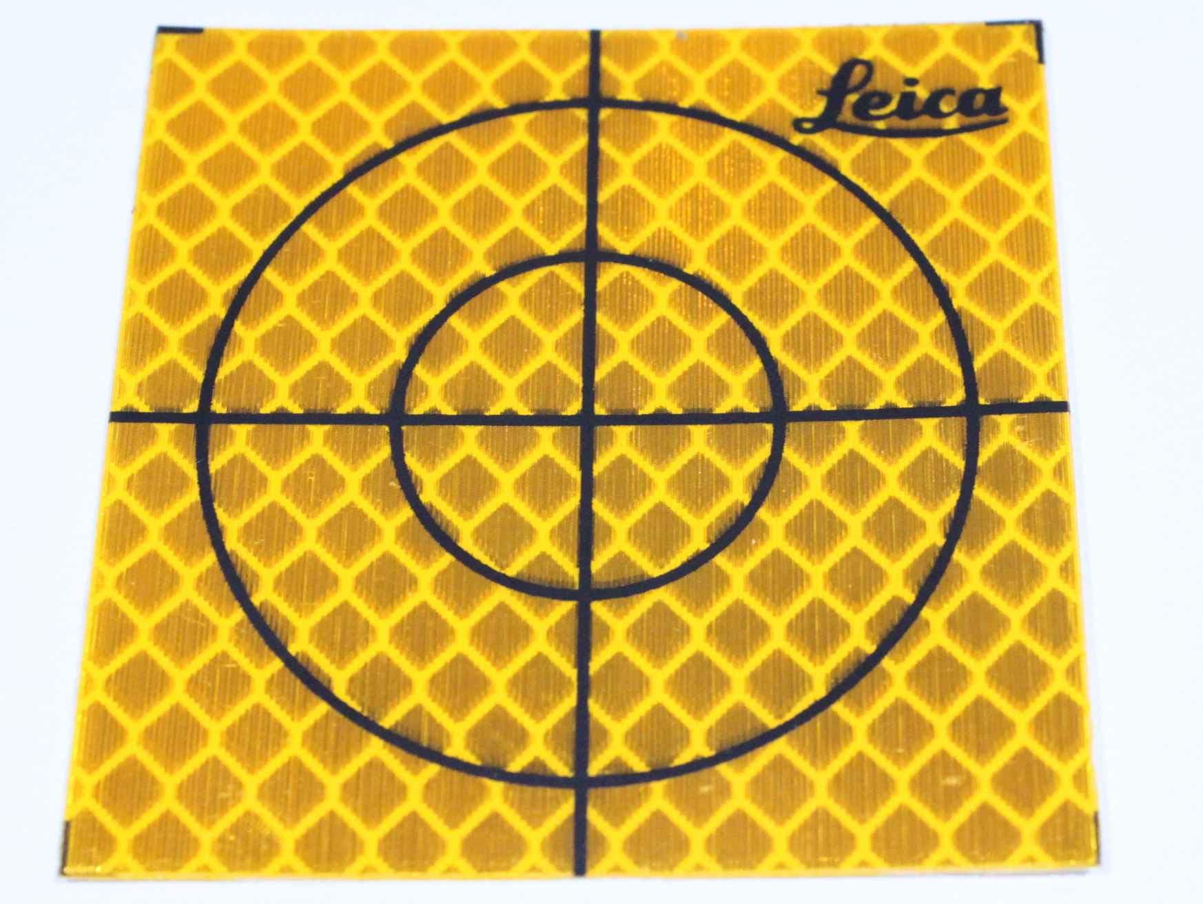 Reflective Tape Survey Targets (100pcs 40X40mm, Yellow)