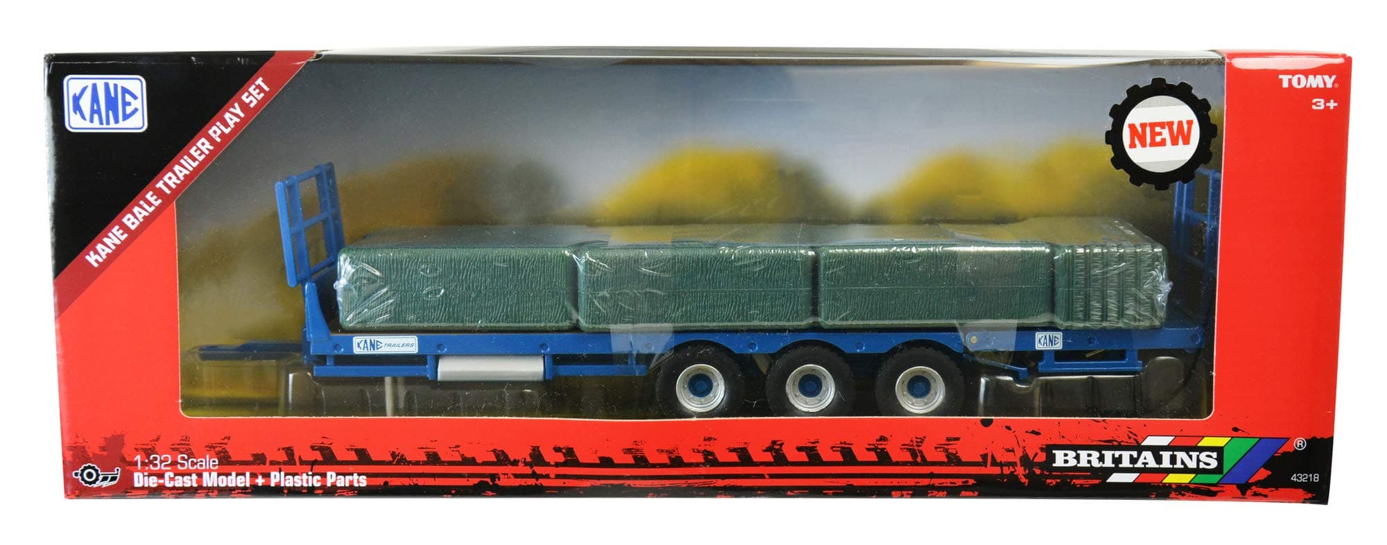 Britains Kane Bale Trailer Set, Multicoloured, One Size, 43218
