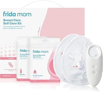 9pc Breastfeeding Essentials Kit for Lactation Support & Nipple Relief, Includes Lactation Massager, Heating Pads, Breast Masks for Hydration & Milk Flow, Postpartum Essential Gift Set
